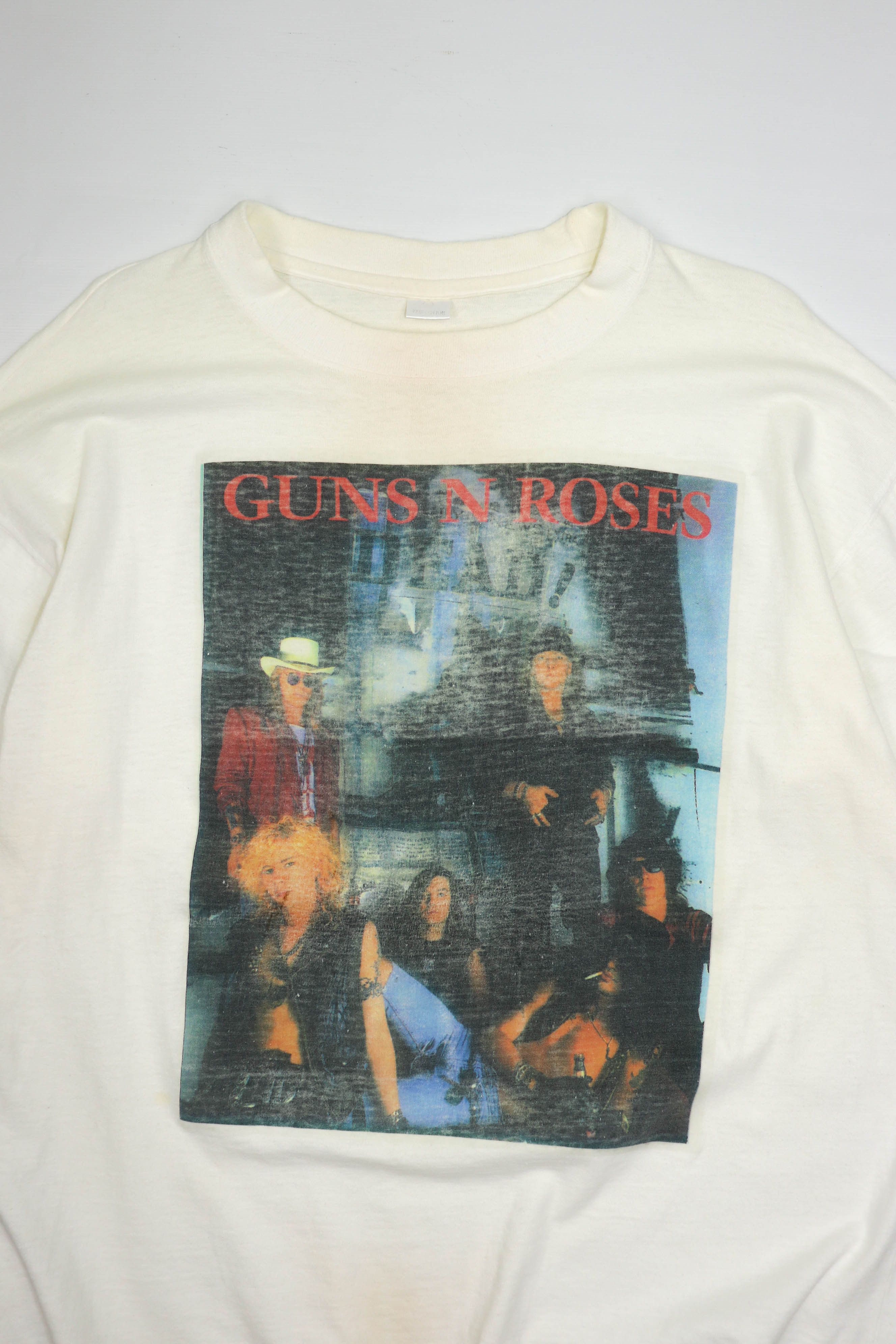 Band Tees Vintage 90s Bootleg Guns N Roses Rock Band Tour T-shirt Tee Size US XL / EU 56 / 4 - 5 Thumbnail