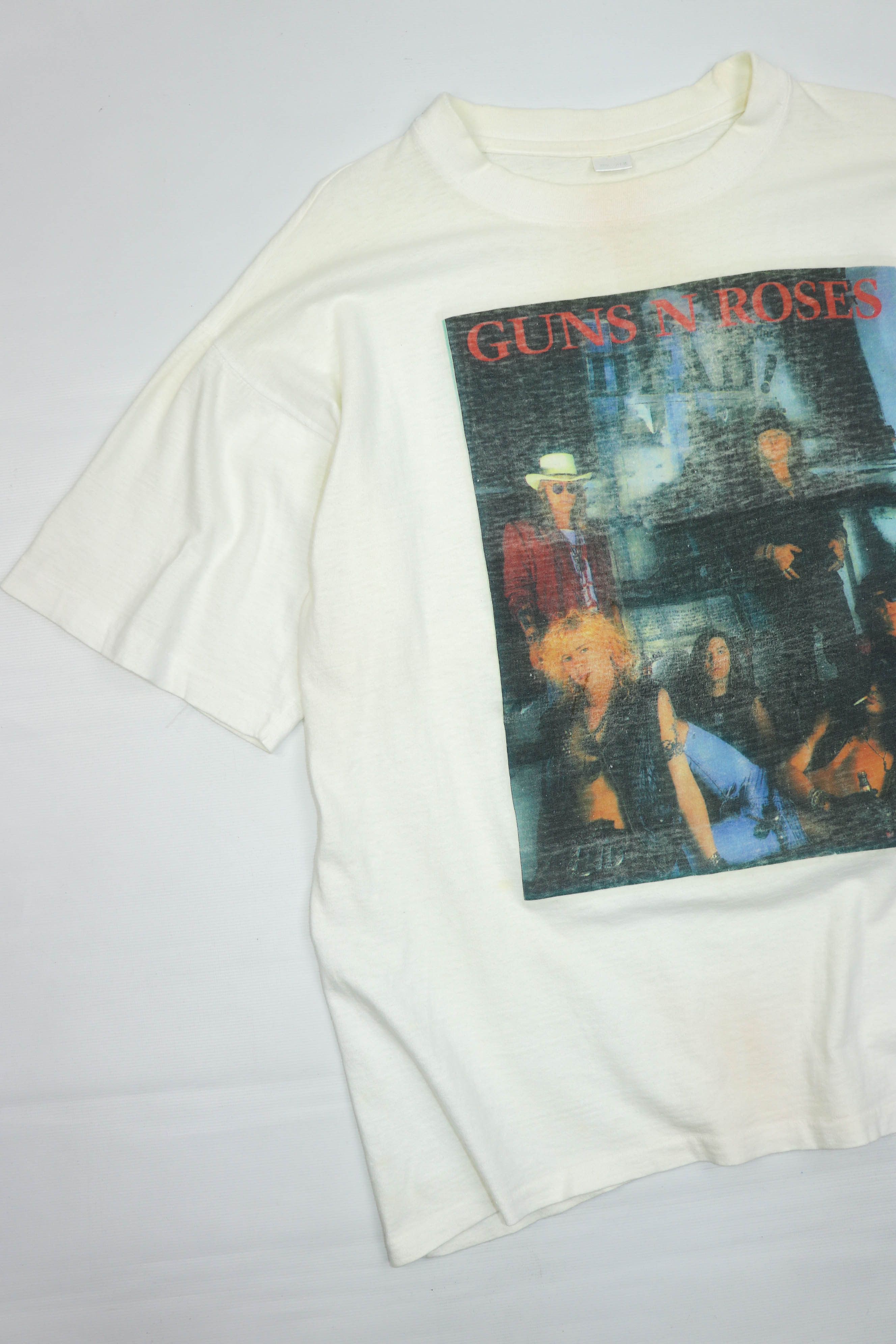 Band Tees Vintage 90s Bootleg Guns N Roses Rock Band Tour T-shirt Tee Size US XL / EU 56 / 4 - 7 Thumbnail