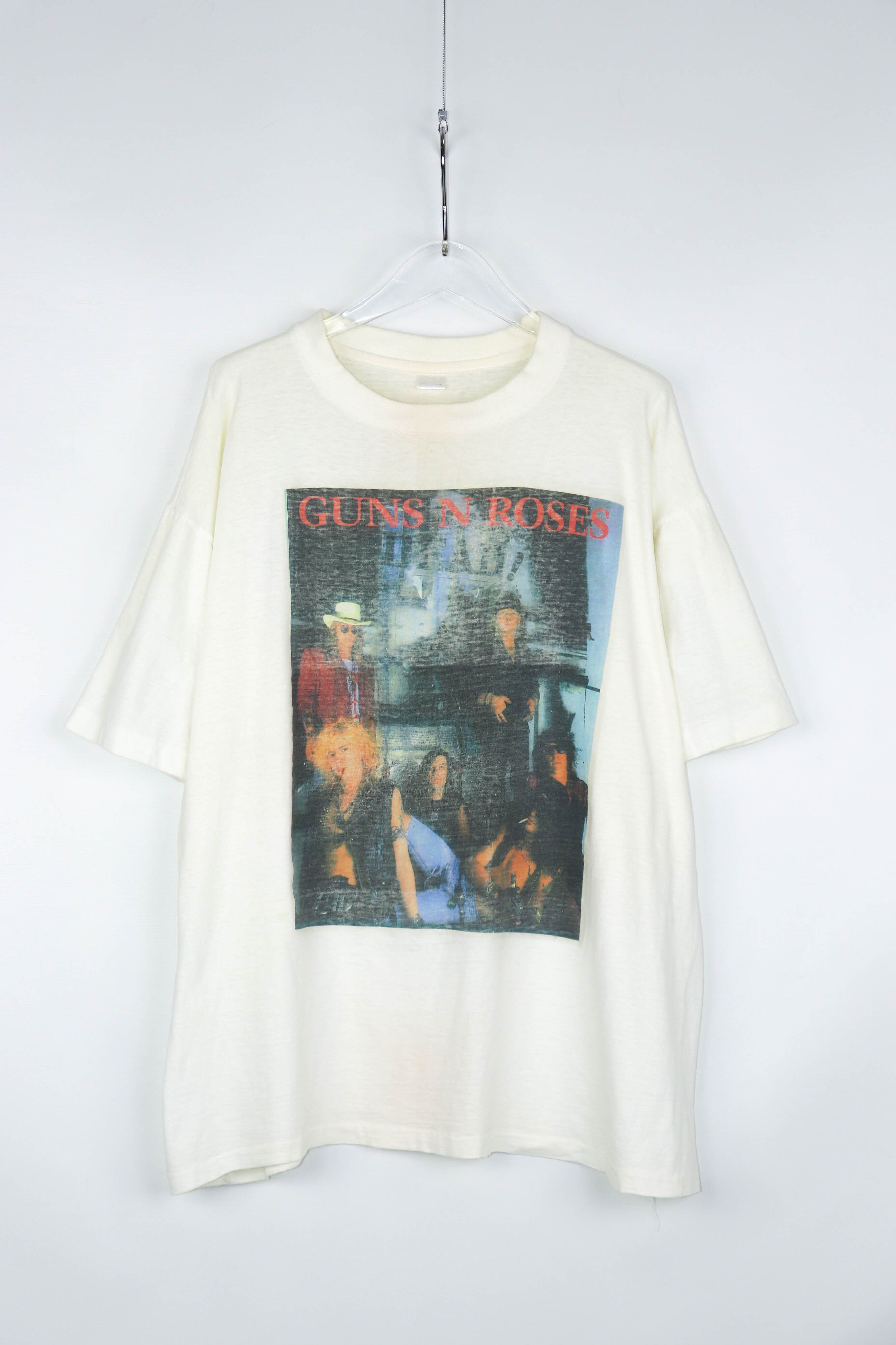 Band Tees Vintage 90s Bootleg Guns N Roses Rock Band Tour T-shirt Tee Size US XL / EU 56 / 4 - 3 Thumbnail