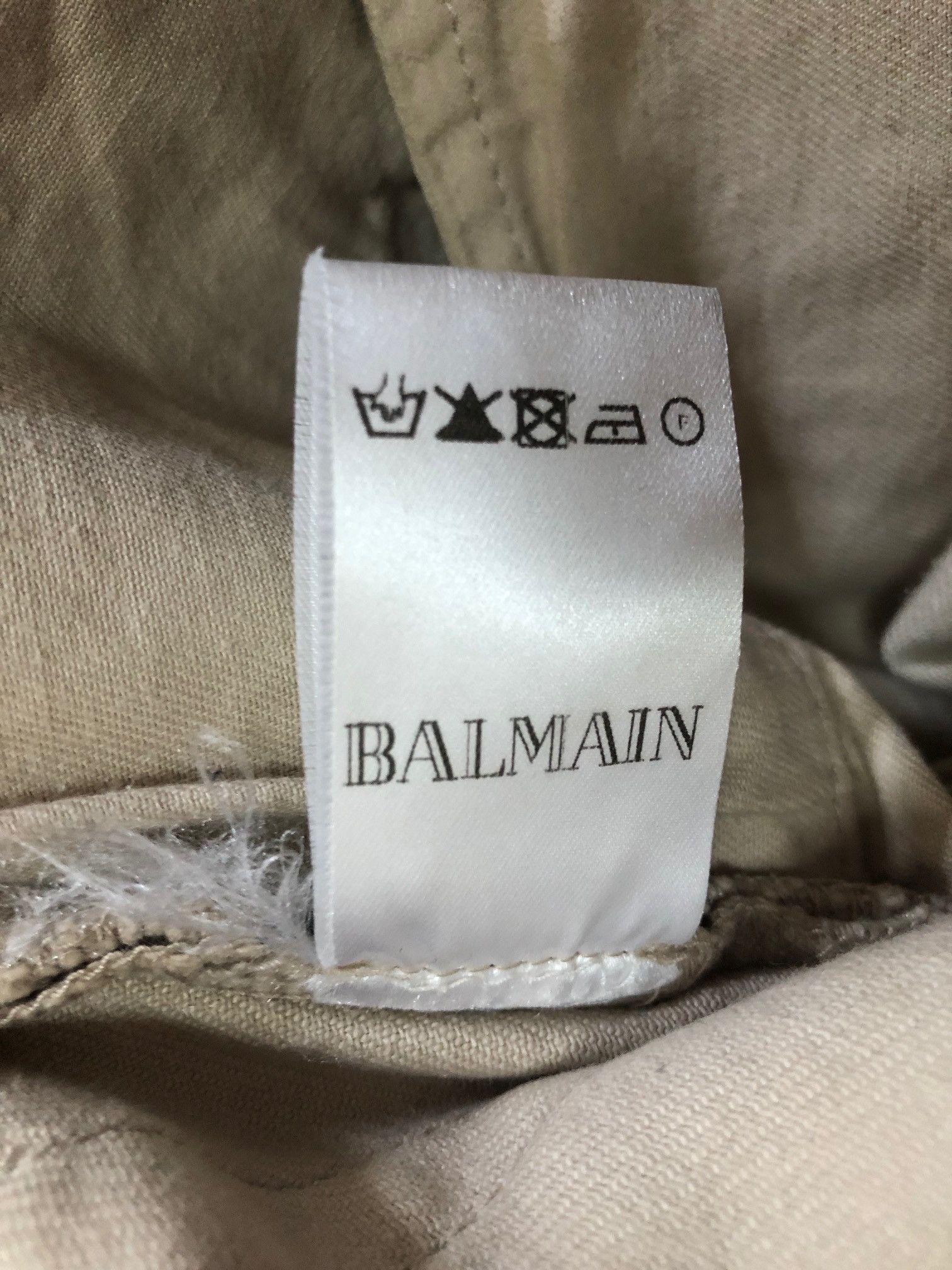 Balmain [FINAL PRICE] Balmain Beige Biker Jeans Size US 29 - 4 Thumbnail