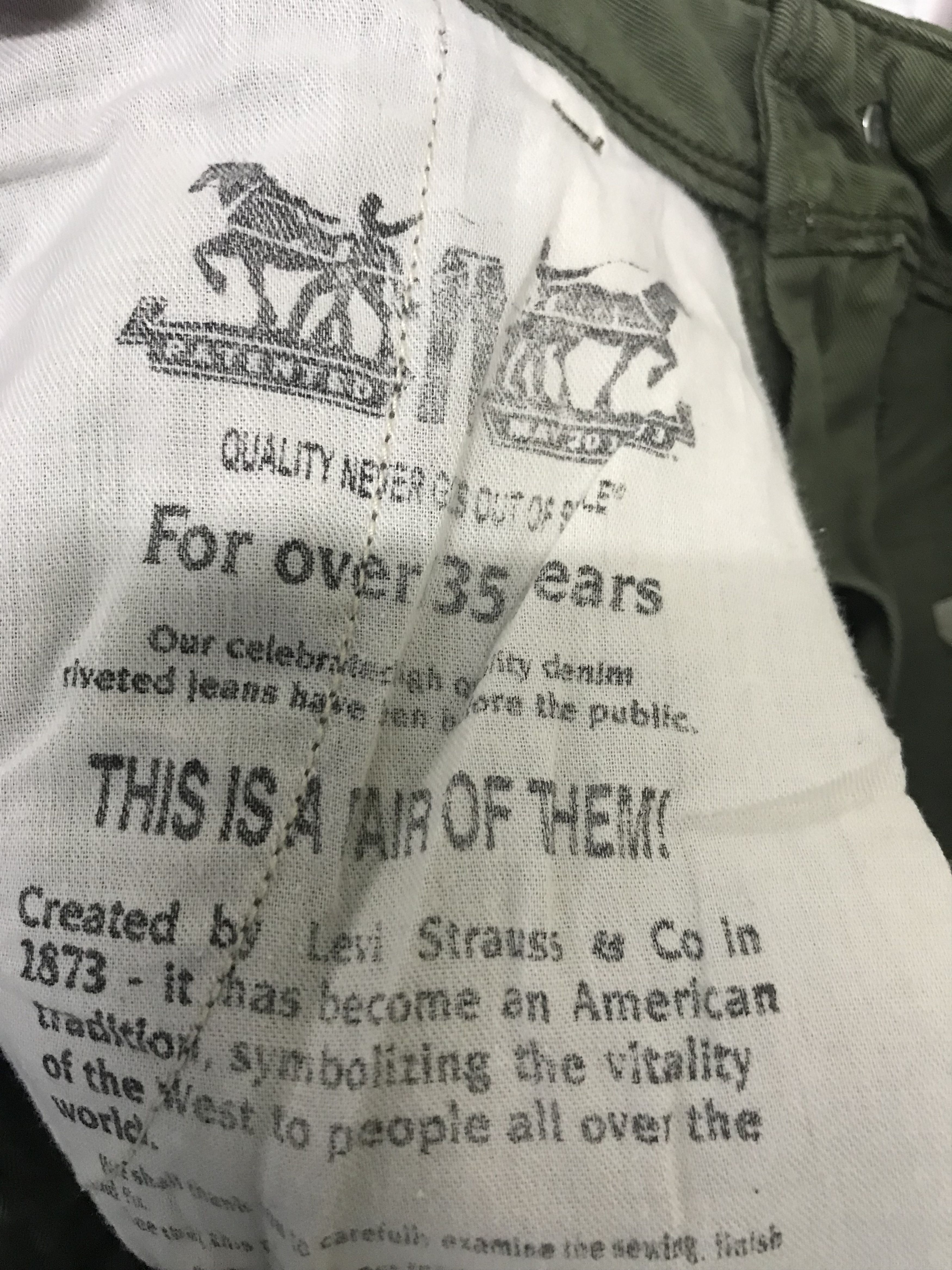 Levi's × Vintage Rare Levis Skinny Military Cargo Pant Single r Size US 30 / EU 46 - 12 Thumbnail
