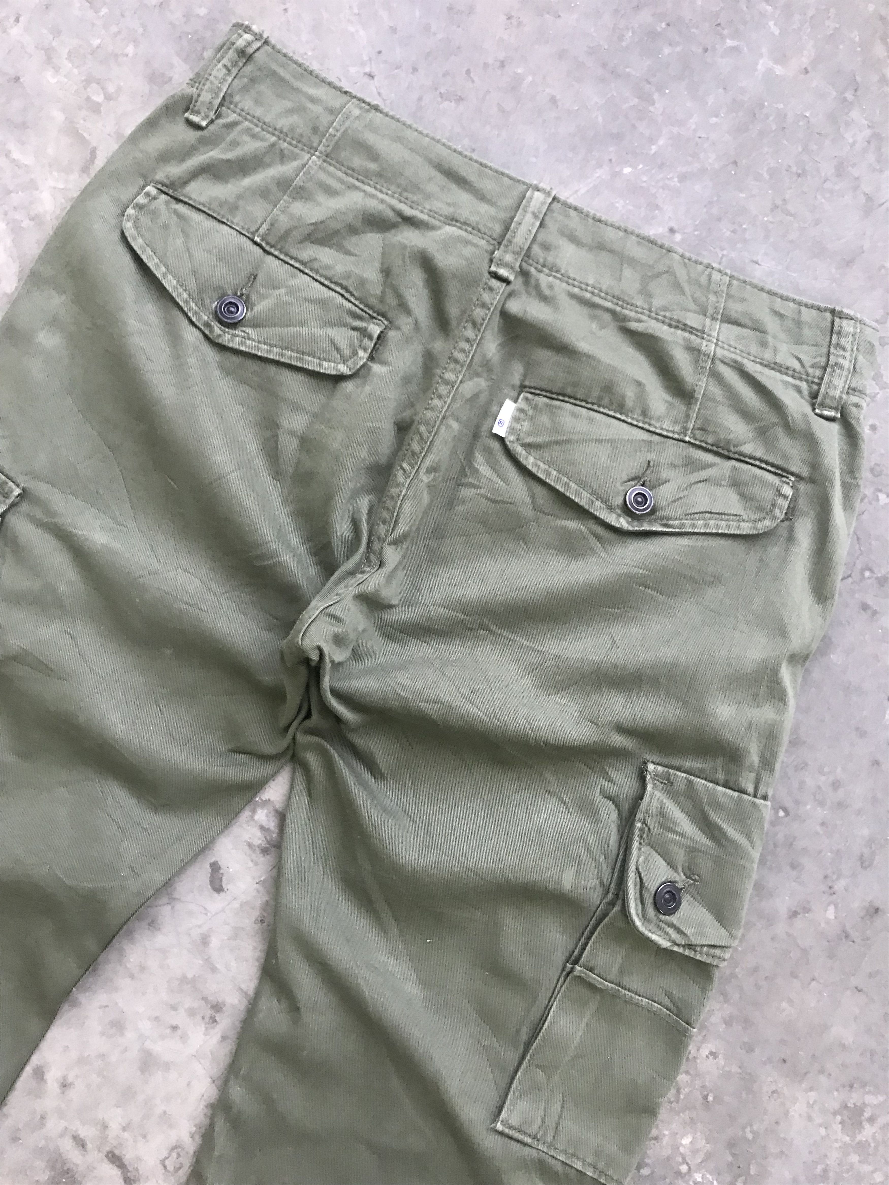 Levi's × Vintage Rare Levis Skinny Military Cargo Pant Single r Size US 30 / EU 46 - 8 Thumbnail