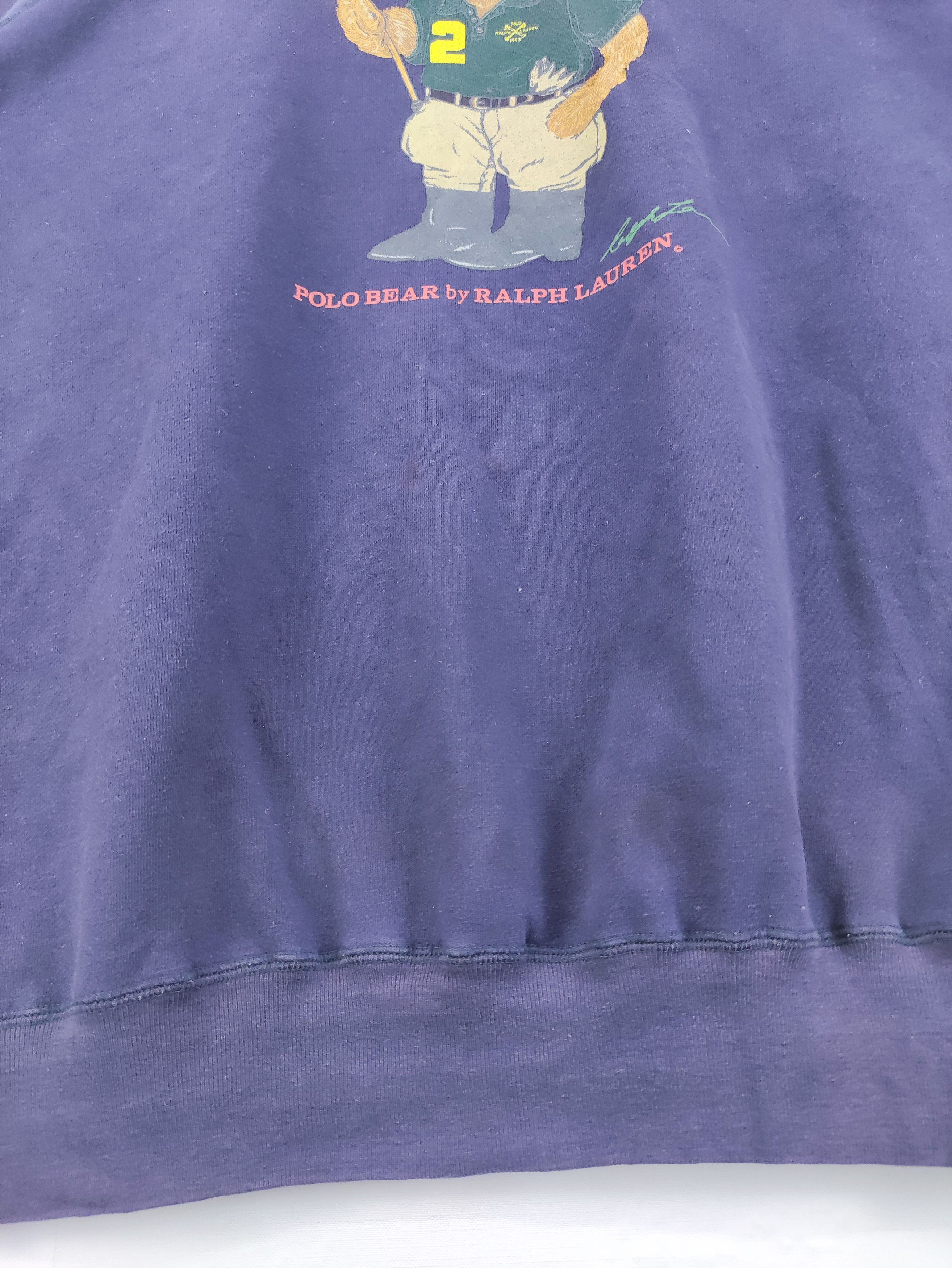 Polo Ralph Lauren Vintage Polo Bear By Ralph Lauren Sweatshirt Jumper Size US L / EU 52-54 / 3 - 2 Thumbnail