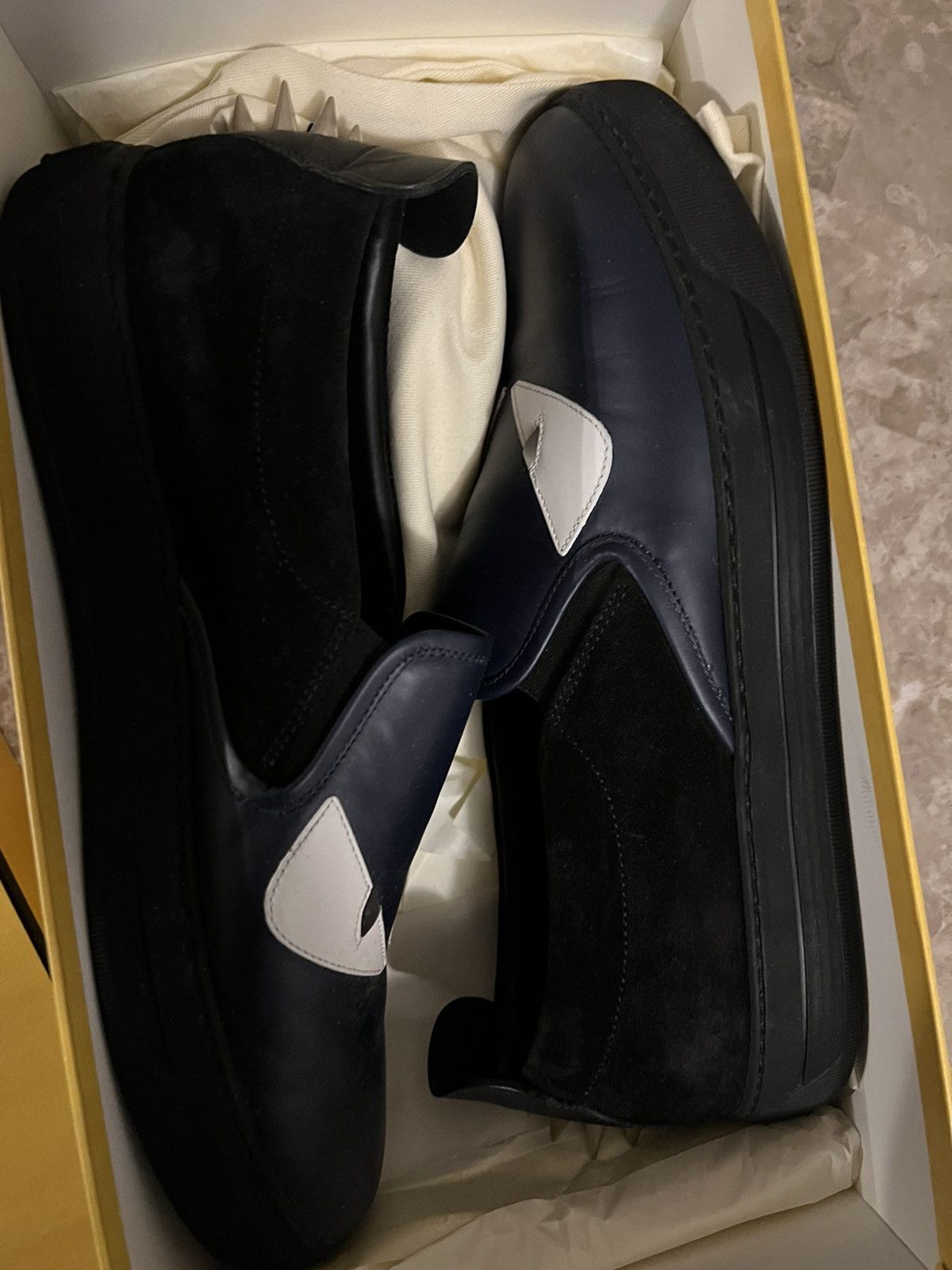 Fendi FENDI MONSTER SLIP ON NAVY Size US 9 / EU 42 - 4 Thumbnail