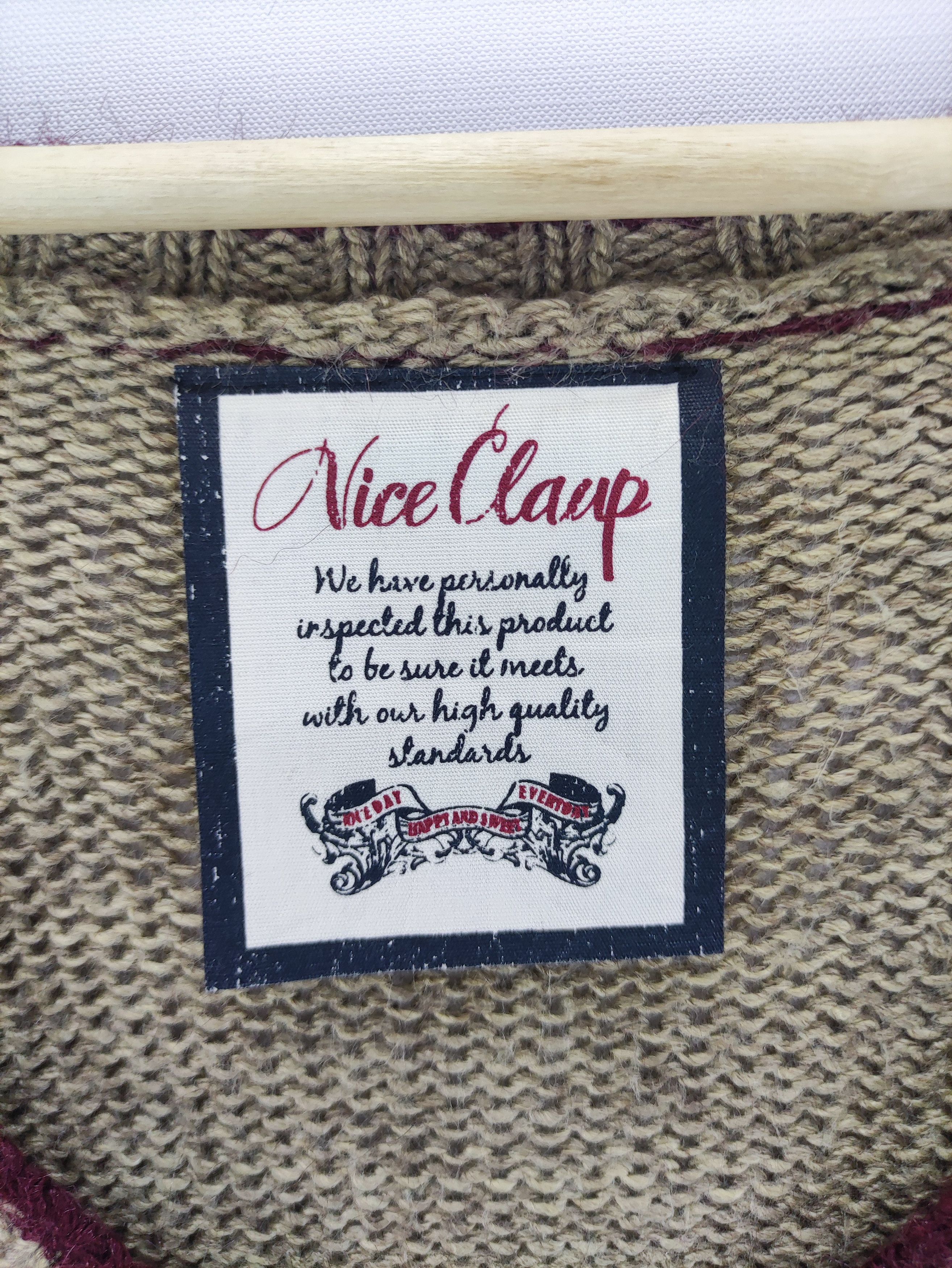 Aran Isles Knitwear Vintage Cardigan Knit Sweater Button Up By Nice Claup Size XS / US 0-2 / IT 36-38 - 2 Thumbnail