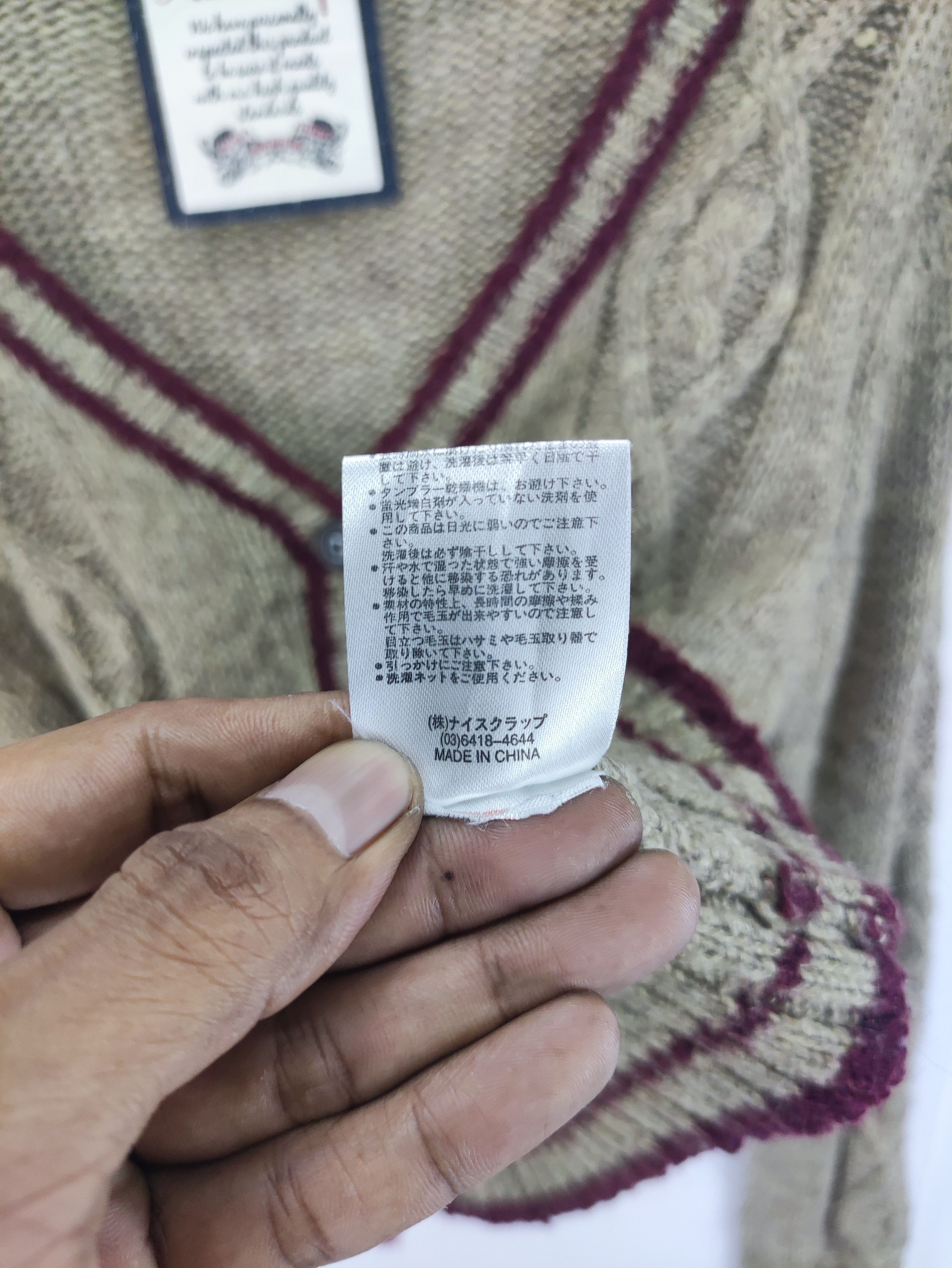 Aran Isles Knitwear Vintage Cardigan Knit Sweater Button Up By Nice Claup Size XS / US 0-2 / IT 36-38 - 4 Thumbnail