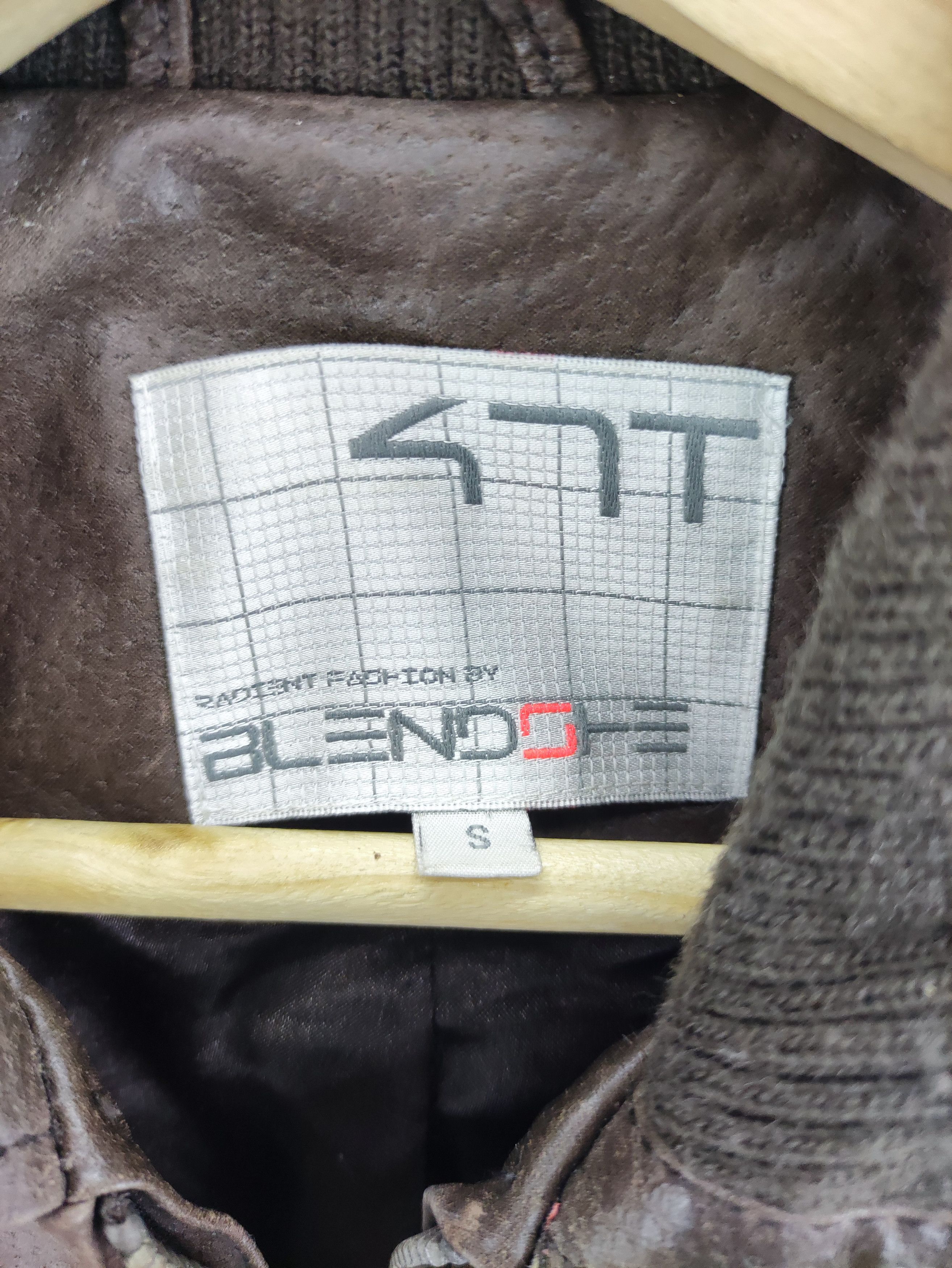 Leather Vintage Leather Jacket Zipper By Blendof Size US S / EU 44-46 / 1 - 4 Thumbnail