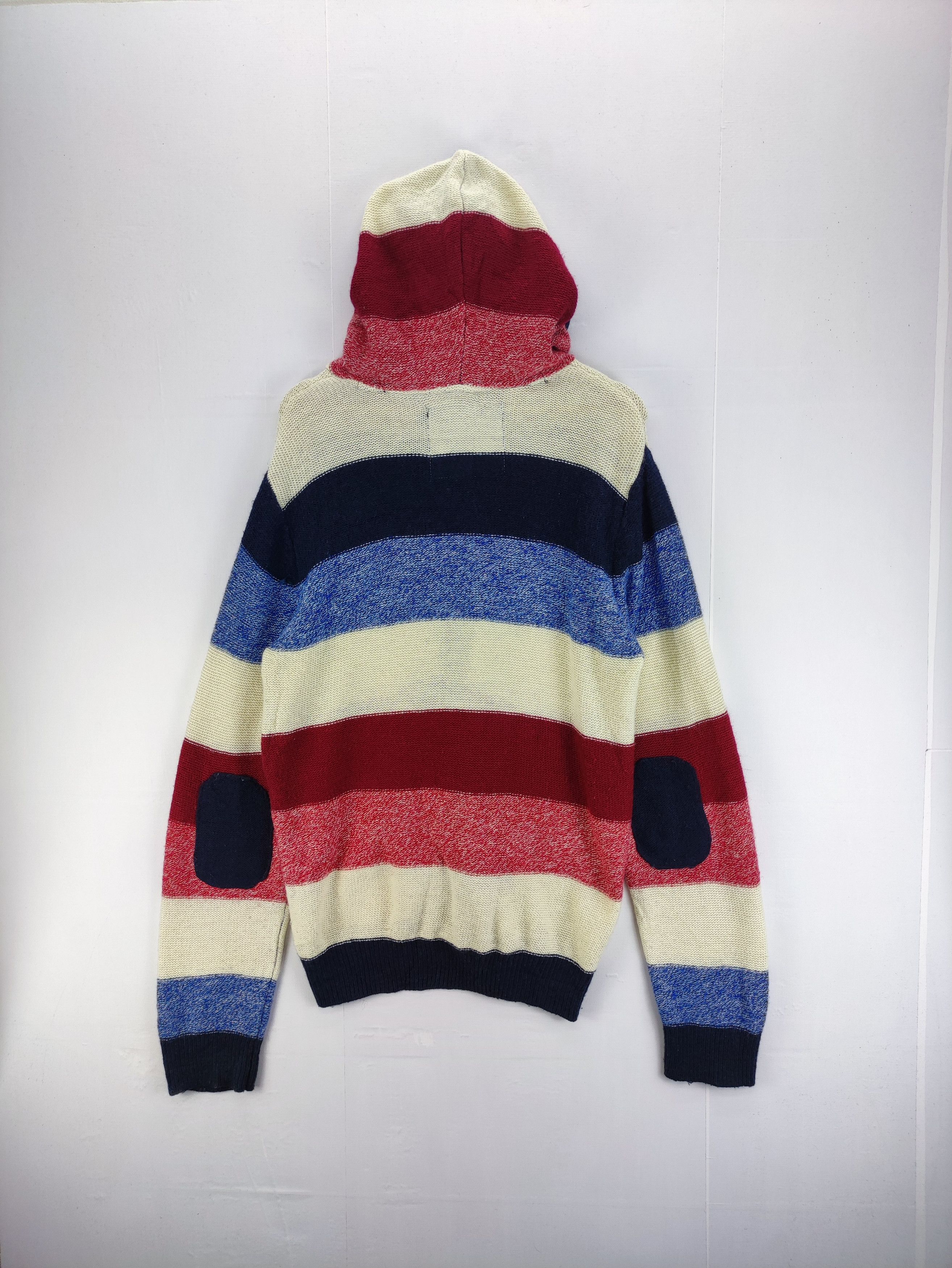 Aeropostale Vintage Aeropostale Knit Sweater Striped Hoodie Zipper Size US M / EU 48-50 / 2 - 7 Thumbnail
