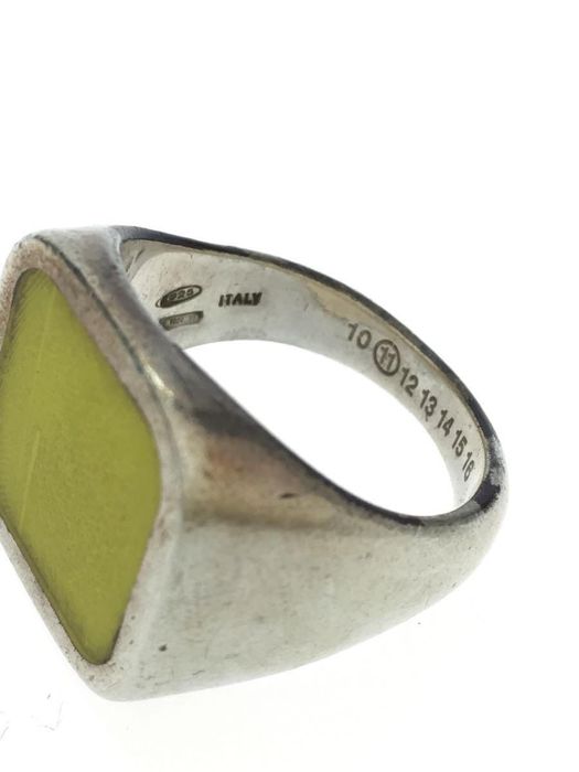 Maison Margiela .925 Yellow Stone Signet Ring | Grailed