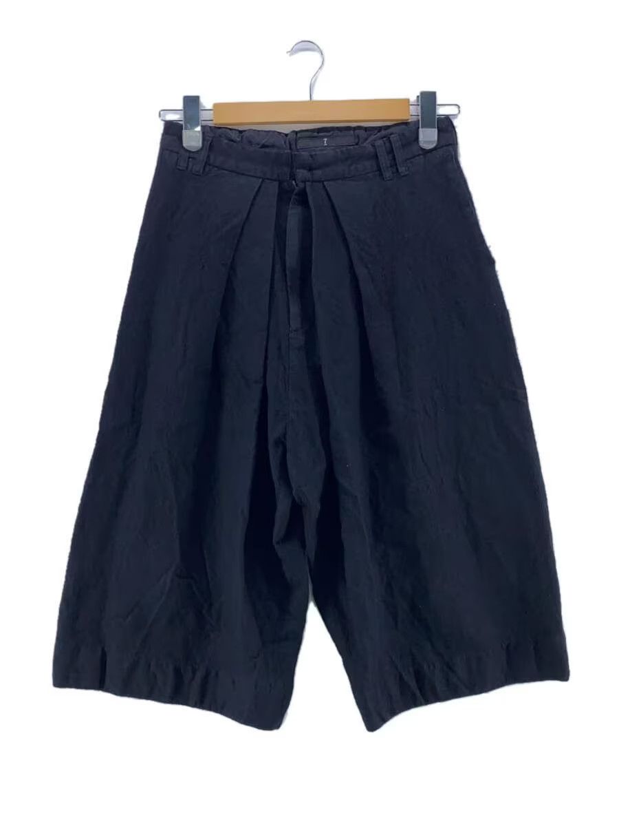 image of Julius "vandalism" Wide Leg Silk Wool Shorts in Black, Men's (Size 27)