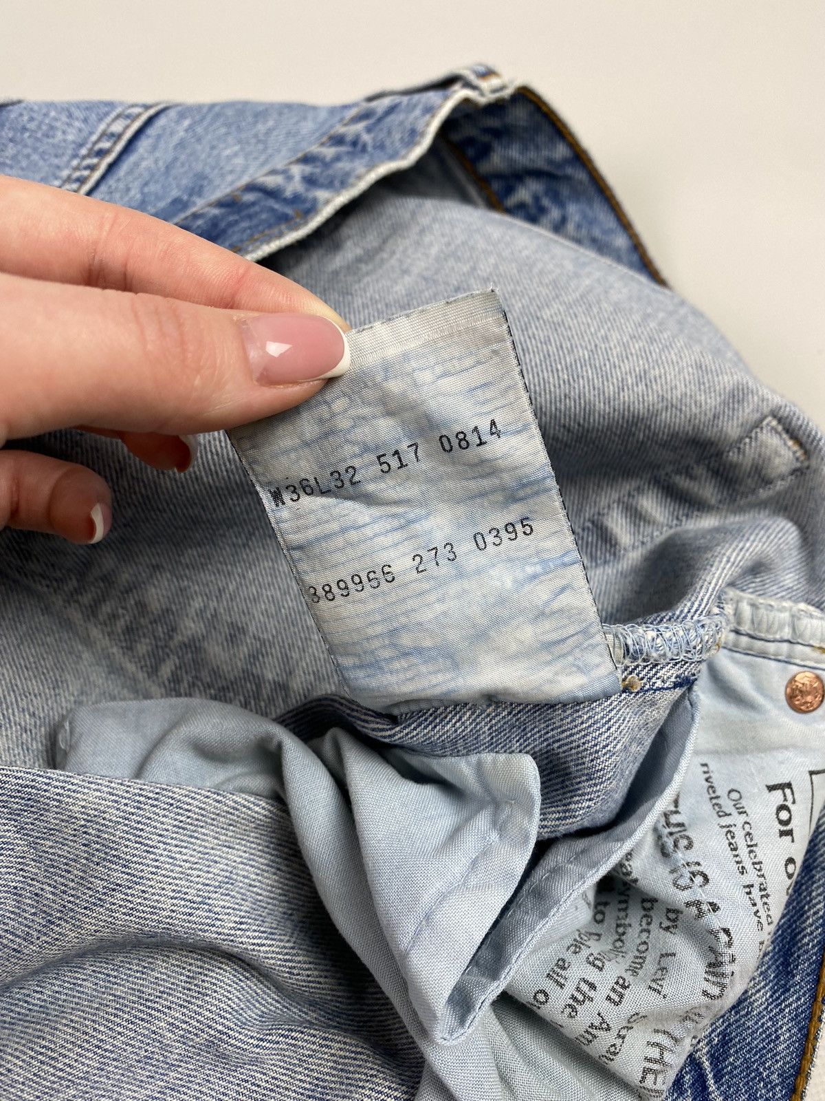 Other VTG 90s Levis 501 men’s light blue denim jeans size 36 X 32 Size US 36 / EU 52 - 15 Thumbnail
