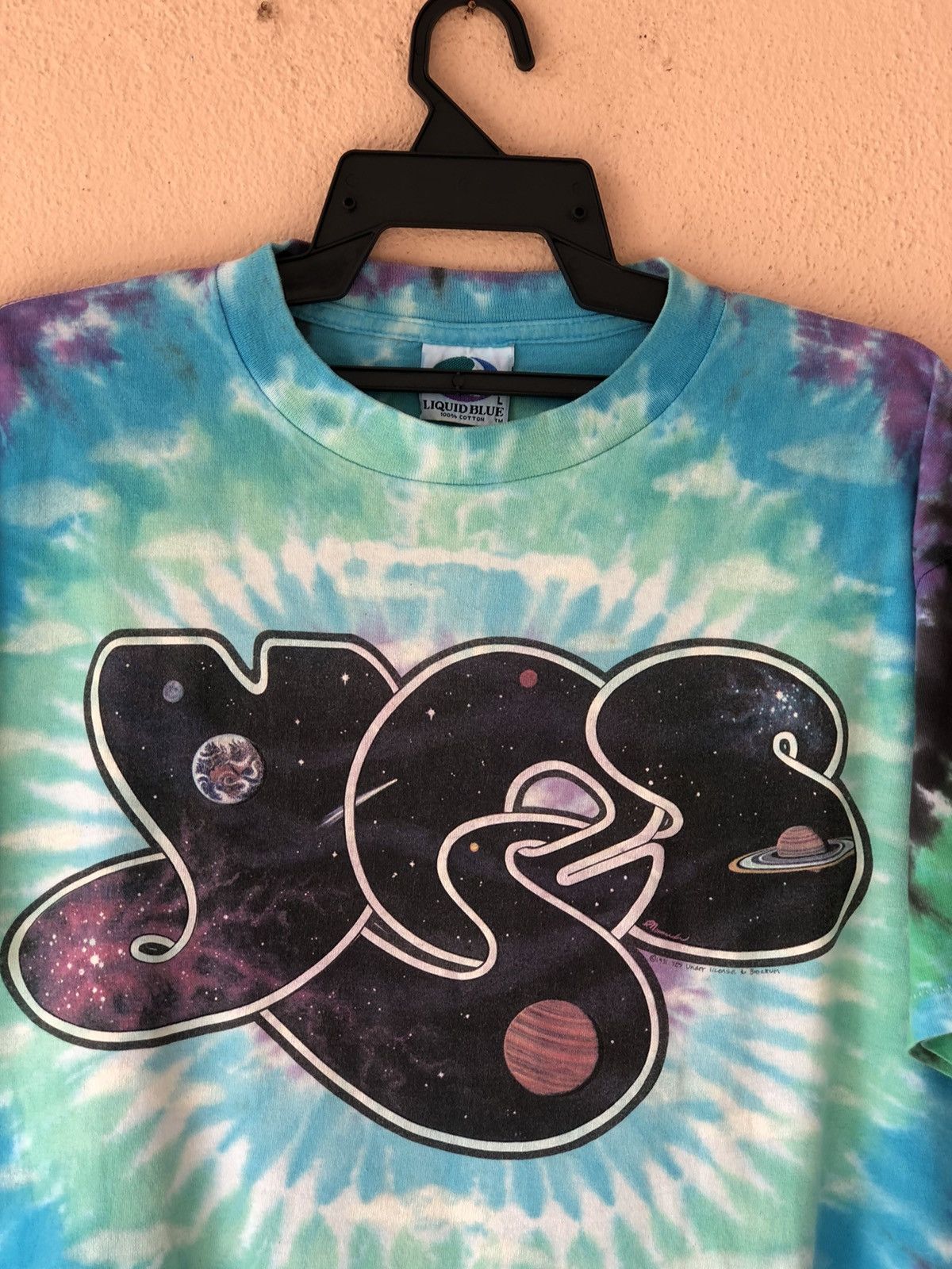 Band Tees × Liquid Blue × Vintage Vintage 90s YES Band Promo Tee Size US L / EU 52-54 / 3 - 2 Thumbnail