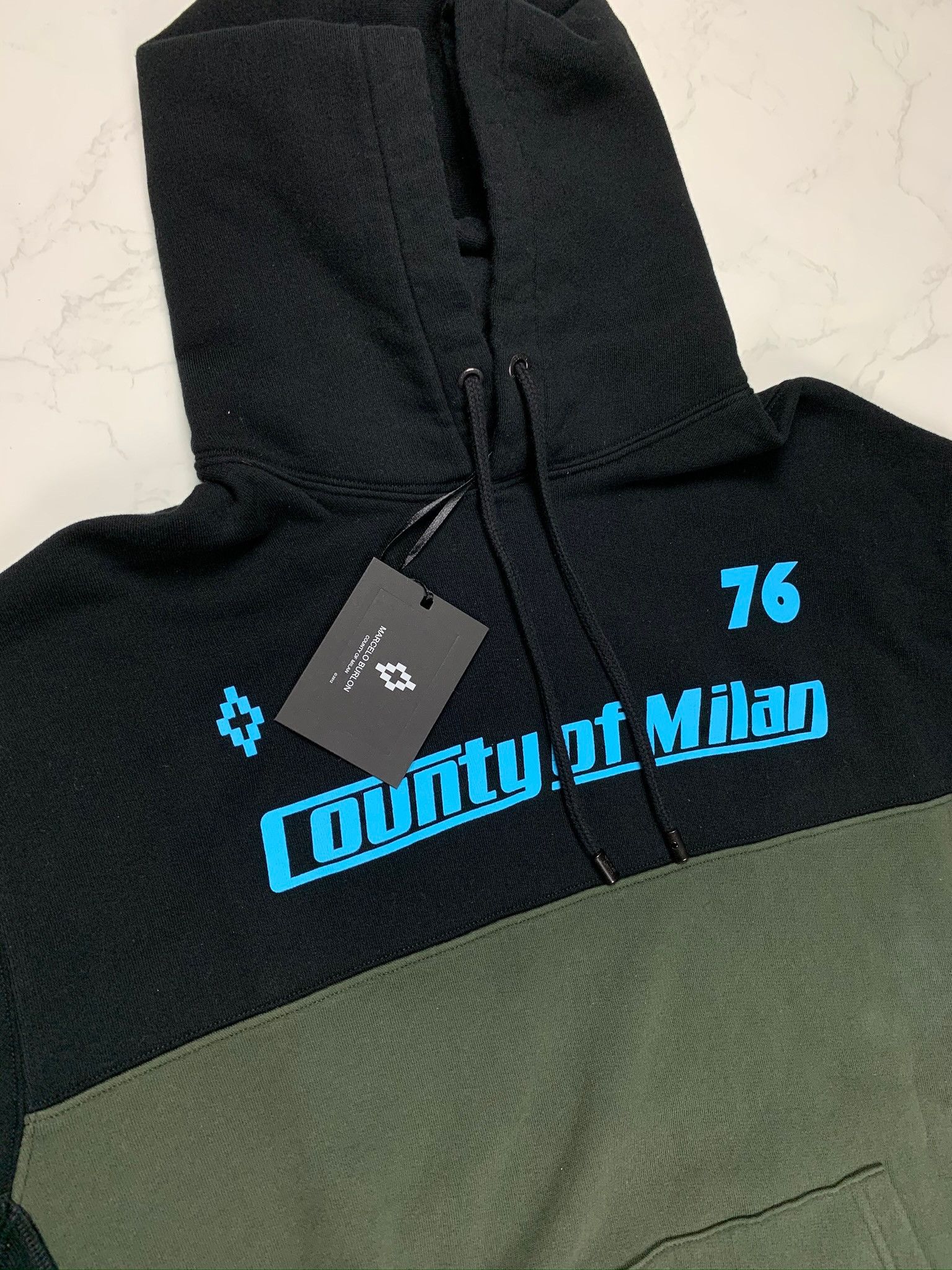 Marcelo Burlon 🔥75% OFF🔥 [SALE] Marcelo Burlon Black Team Print Hoodie Size US XS / EU 42 / 0 - 9 Thumbnail