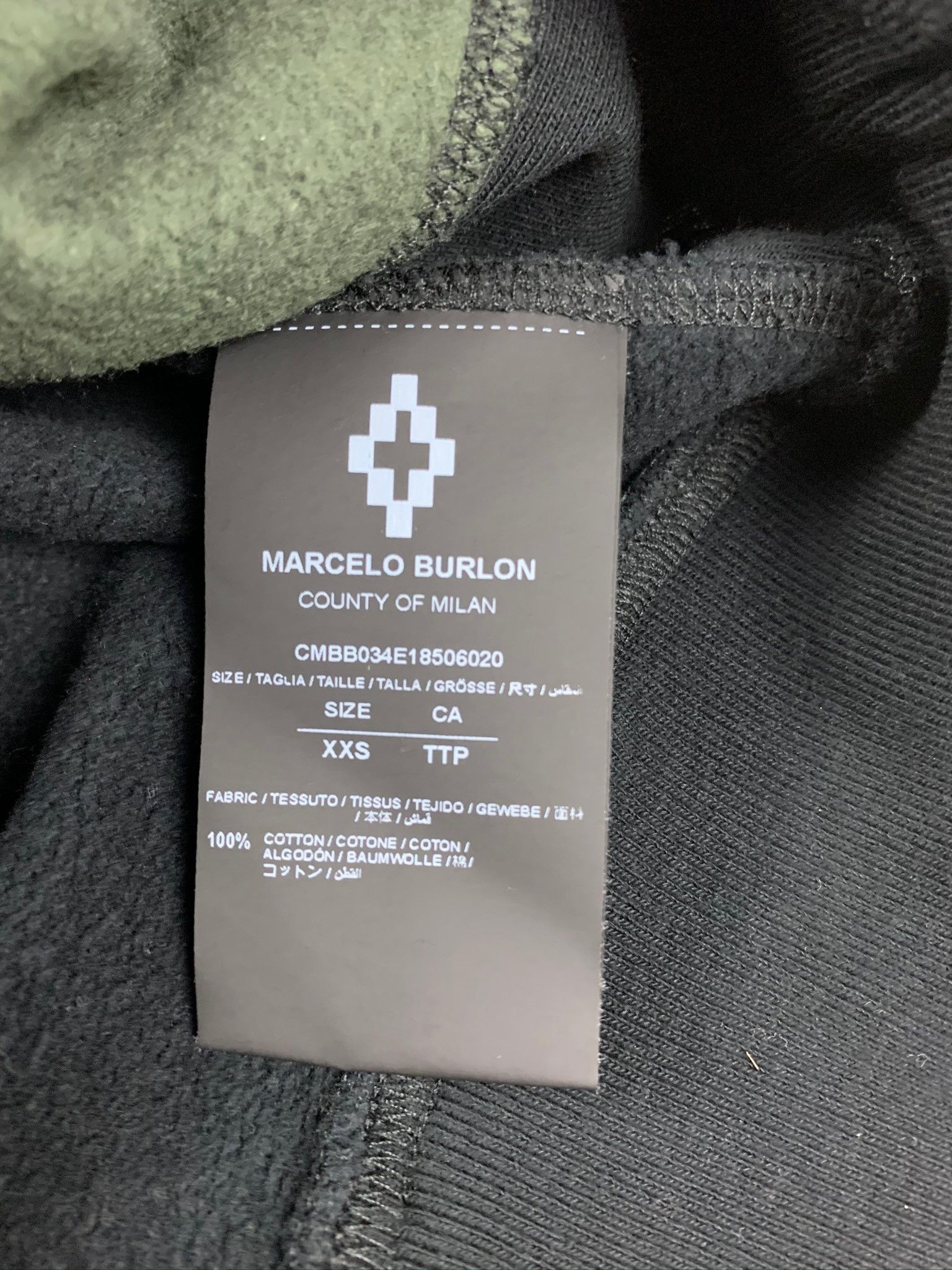 Marcelo Burlon 🔥75% OFF🔥 [SALE] Marcelo Burlon Black Team Print Hoodie Size US XS / EU 42 / 0 - 11 Thumbnail