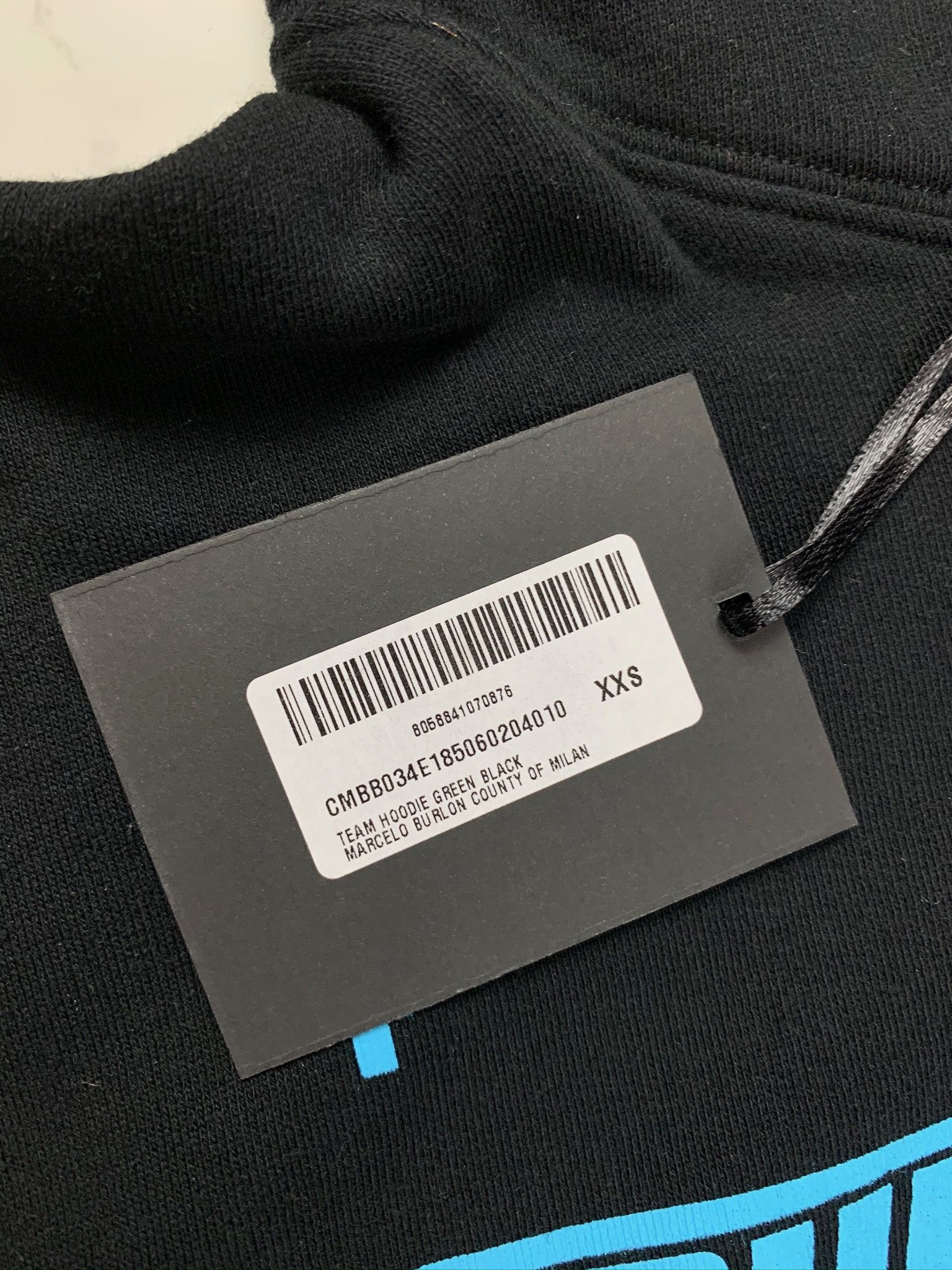 Marcelo Burlon 🔥75% OFF🔥 [SALE] Marcelo Burlon Black Team Print Hoodie Size US XS / EU 42 / 0 - 10 Thumbnail