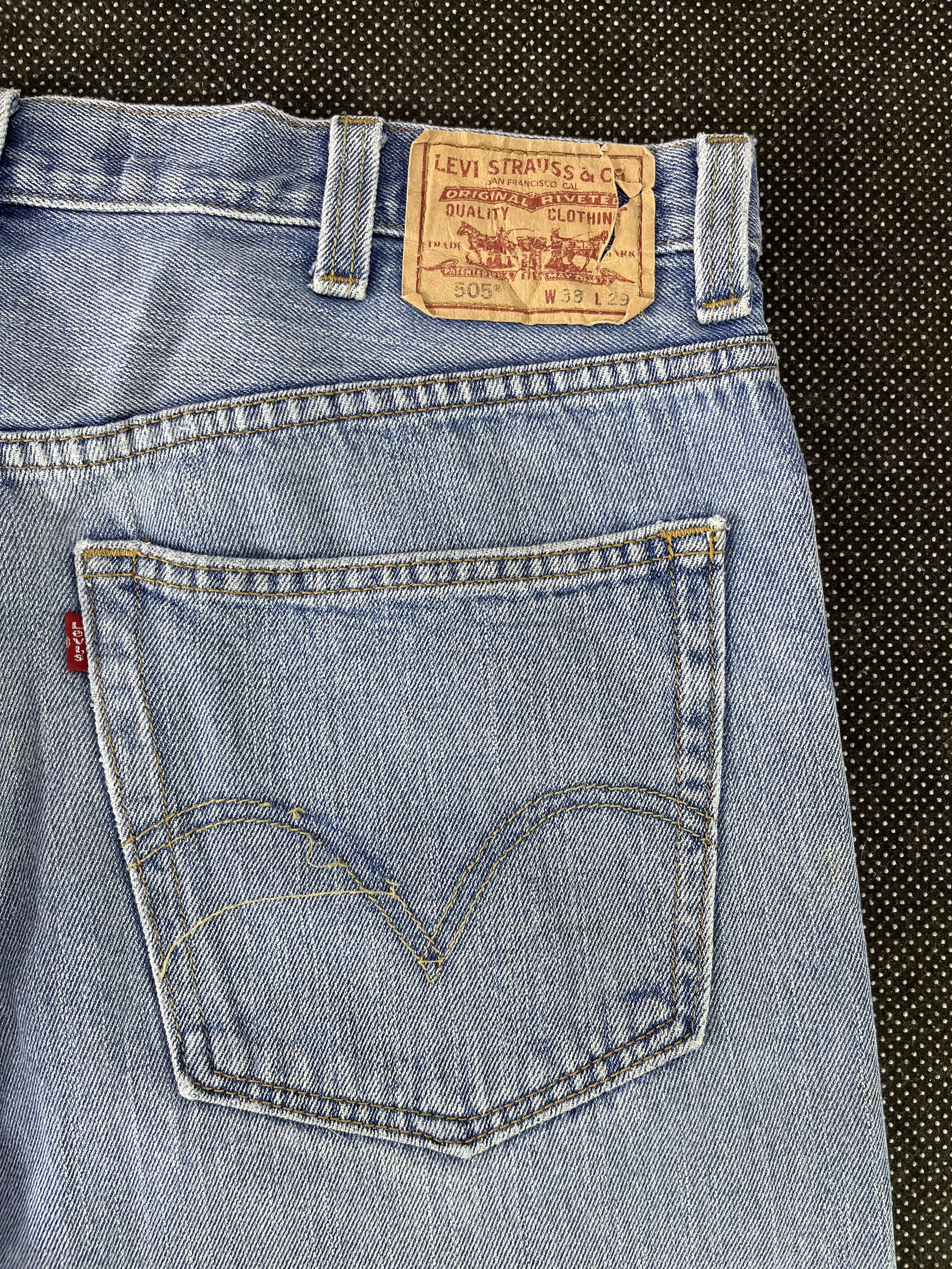 Levi's Vintage Levi's 505 Jeans 40x29 Denim - J317 Size US 40 / EU 56 - 10 Thumbnail