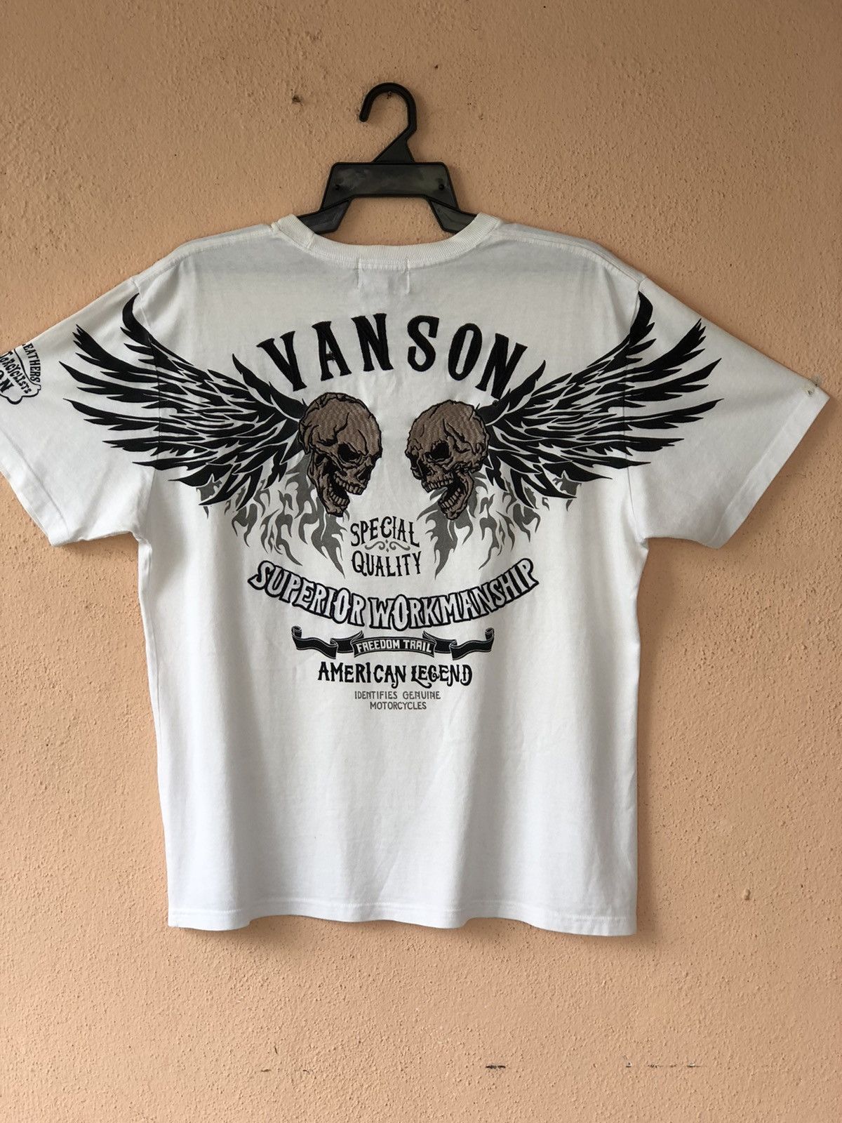 Other VANSON LEATHERS Skull Wings Motorcycle Tee Size US L / EU 52-54 / 3 - 2 Thumbnail