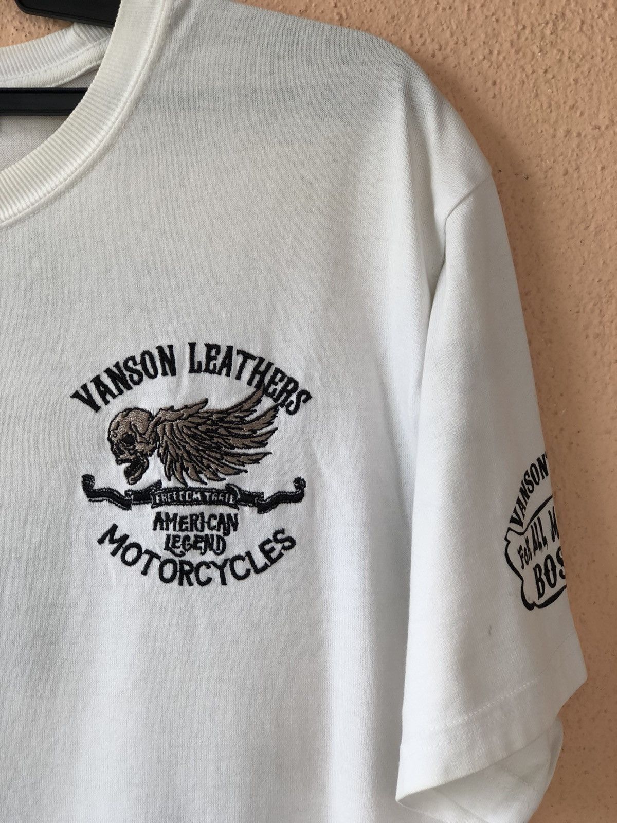 Other VANSON LEATHERS Skull Wings Motorcycle Tee Size US L / EU 52-54 / 3 - 9 Thumbnail