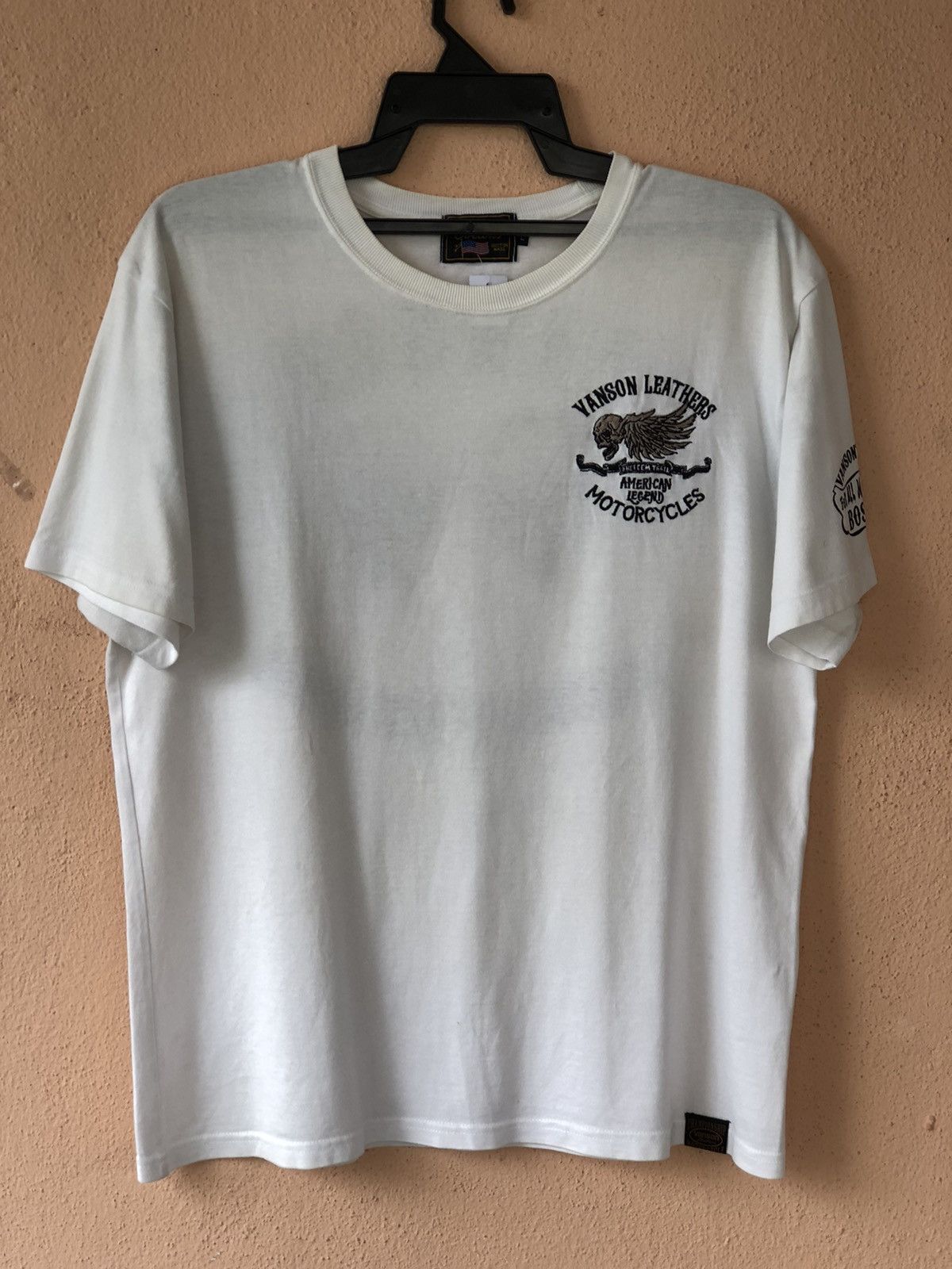 Other VANSON LEATHERS Skull Wings Motorcycle Tee Size US L / EU 52-54 / 3 - 12 Thumbnail