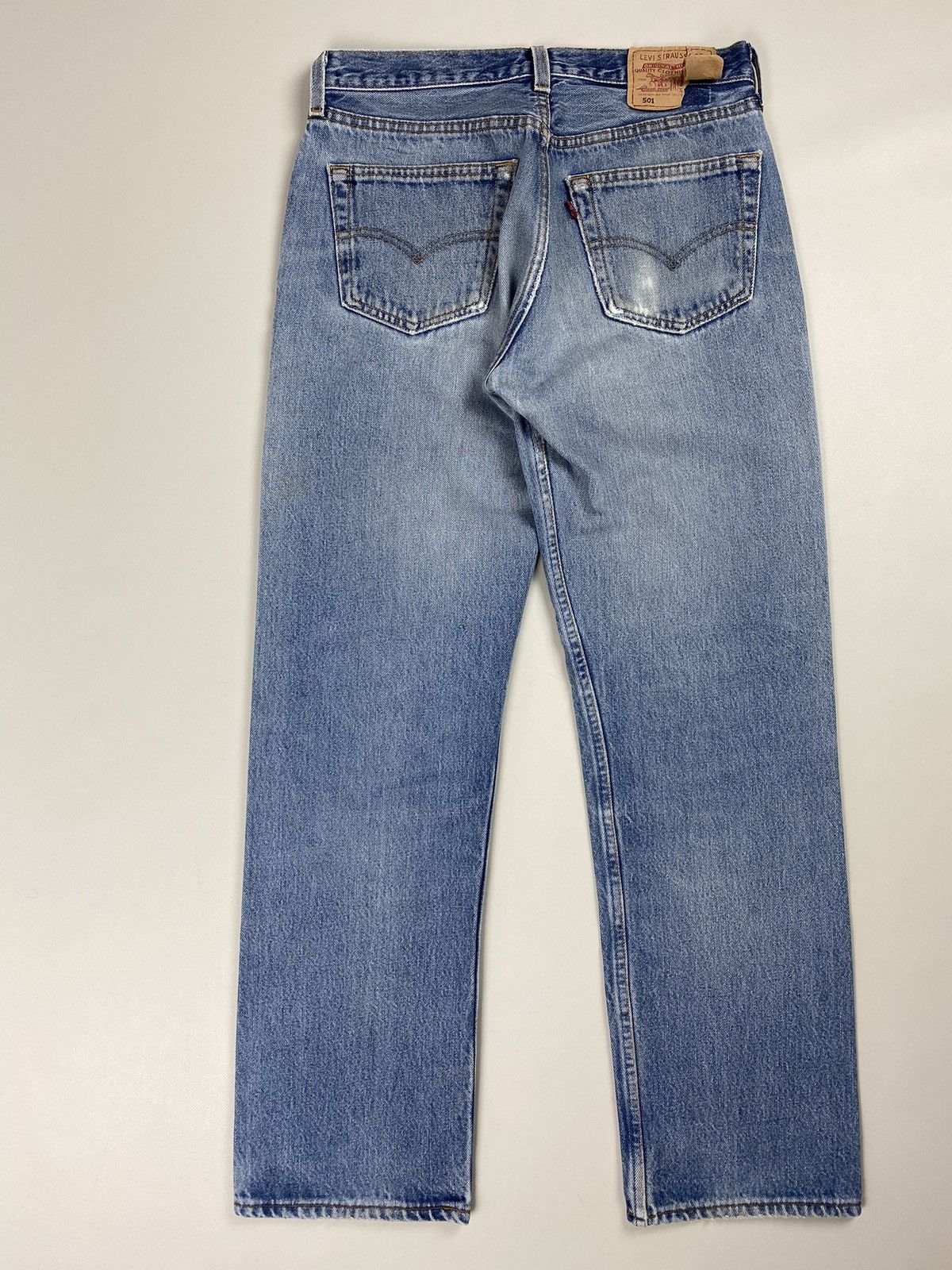 Levi's VTG 90s Levis 501 light blue washed denim jeans Size US 30 / EU 46 - 18 Thumbnail