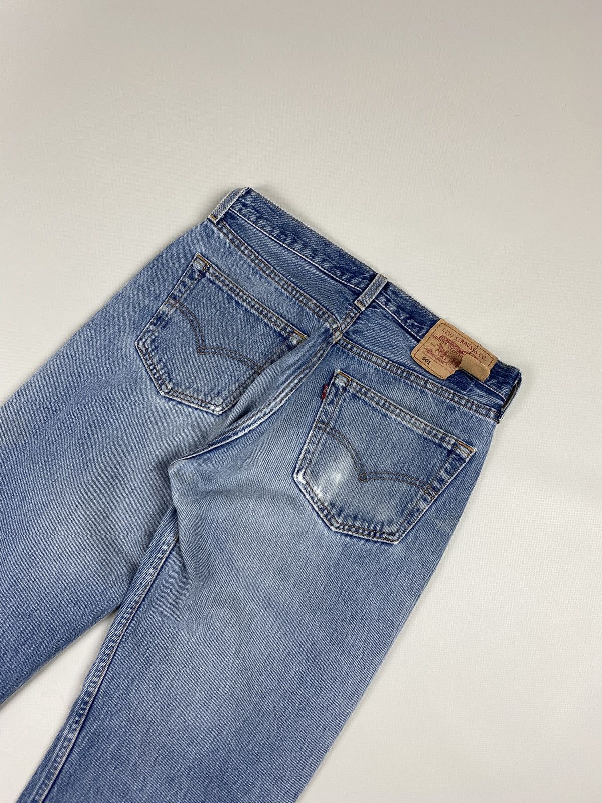 Levi's VTG 90s Levis 501 light blue washed denim jeans Size US 30 / EU 46 - 20 Thumbnail