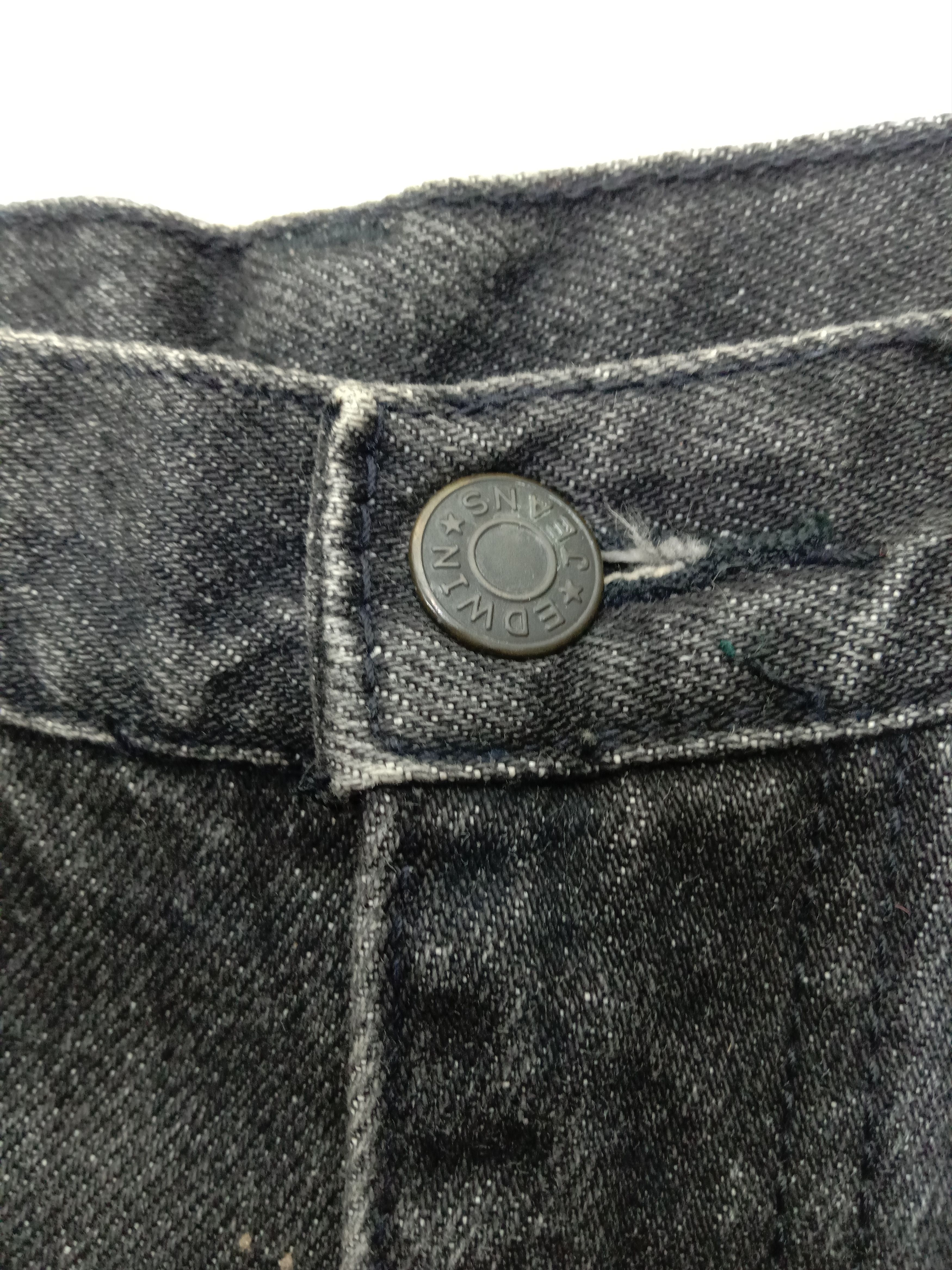 Edwin Vintage Edwin Super Black Flare Jeans Bootcut Denim Size 30" / US 8 / IT 44 - 10 Thumbnail