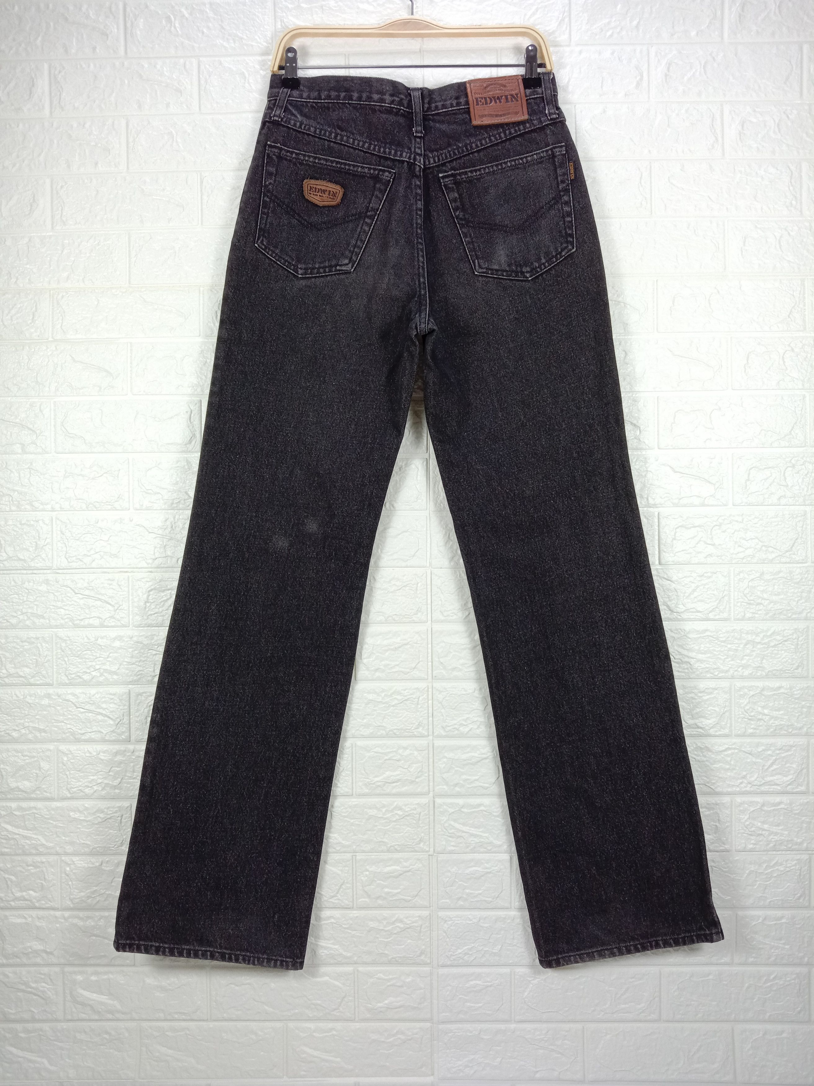 Edwin Vintage Edwin Super Black Flare Jeans Bootcut Denim Size 30" / US 8 / IT 44 - 5 Thumbnail