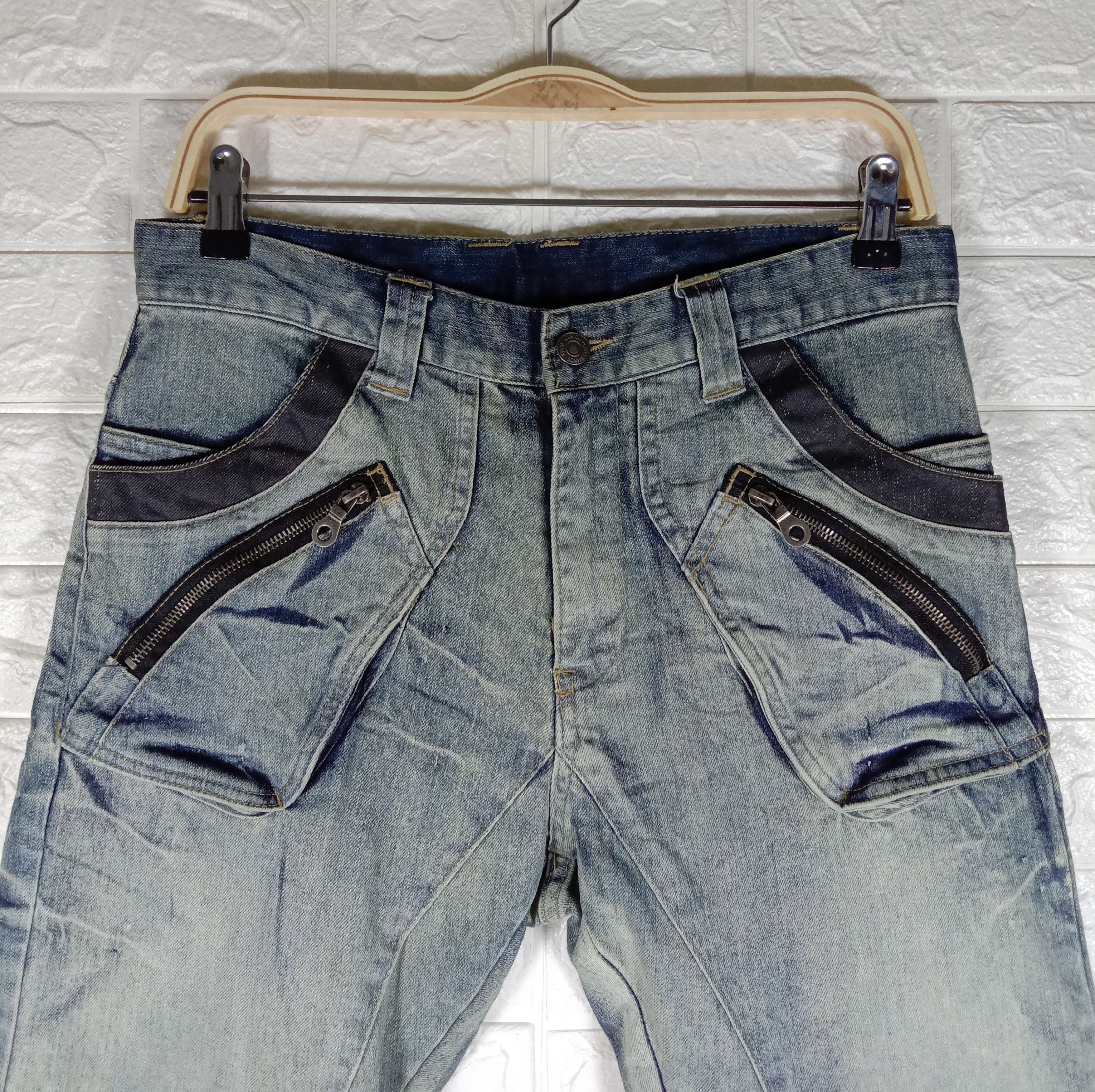 PPFM Vintage PPFM Multi Pocket Banana Curve Washed Jeans Size US 32 / EU 48 - 2 Thumbnail