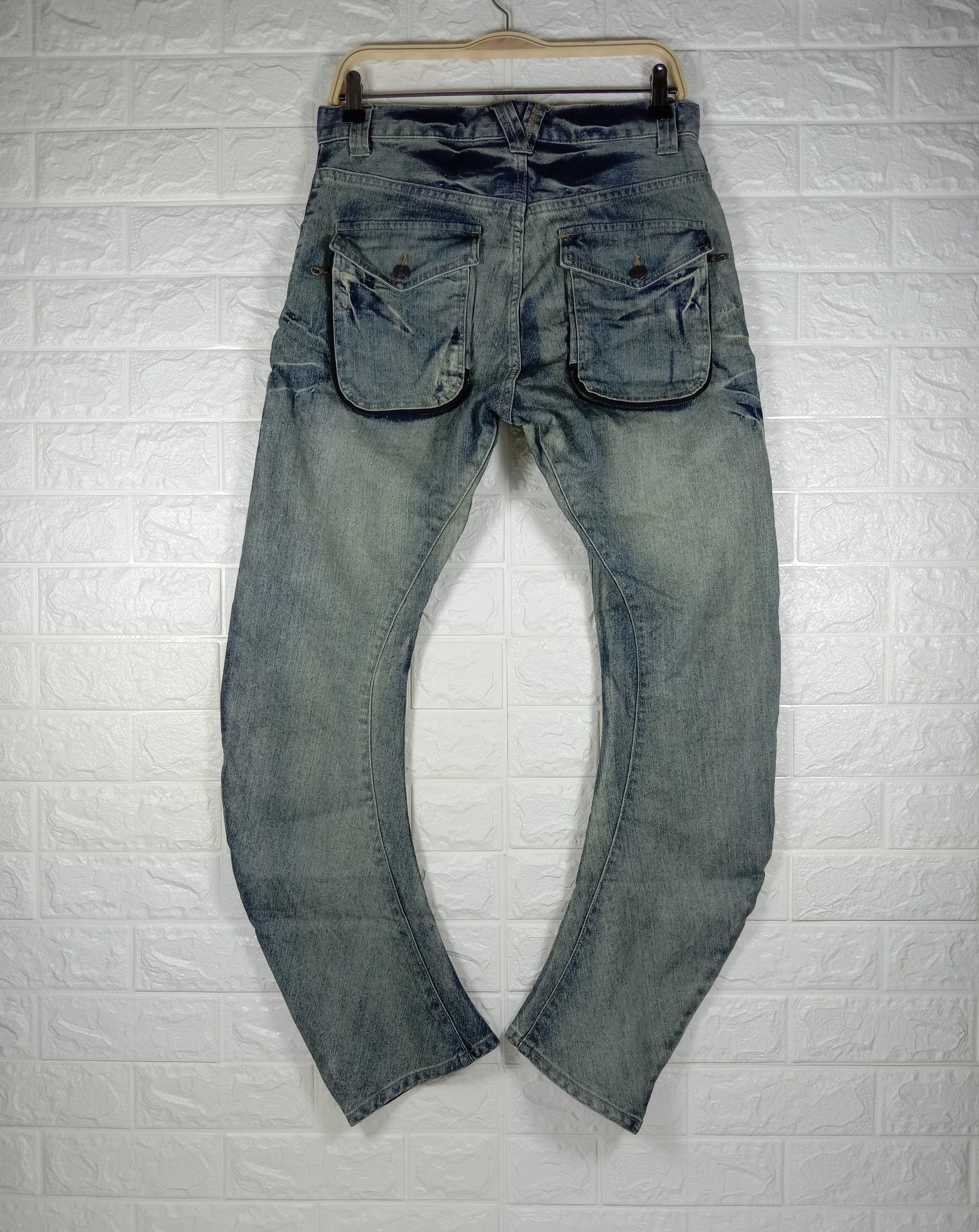 PPFM Vintage PPFM Multi Pocket Banana Curve Washed Jeans Size US 32 / EU 48 - 5 Thumbnail
