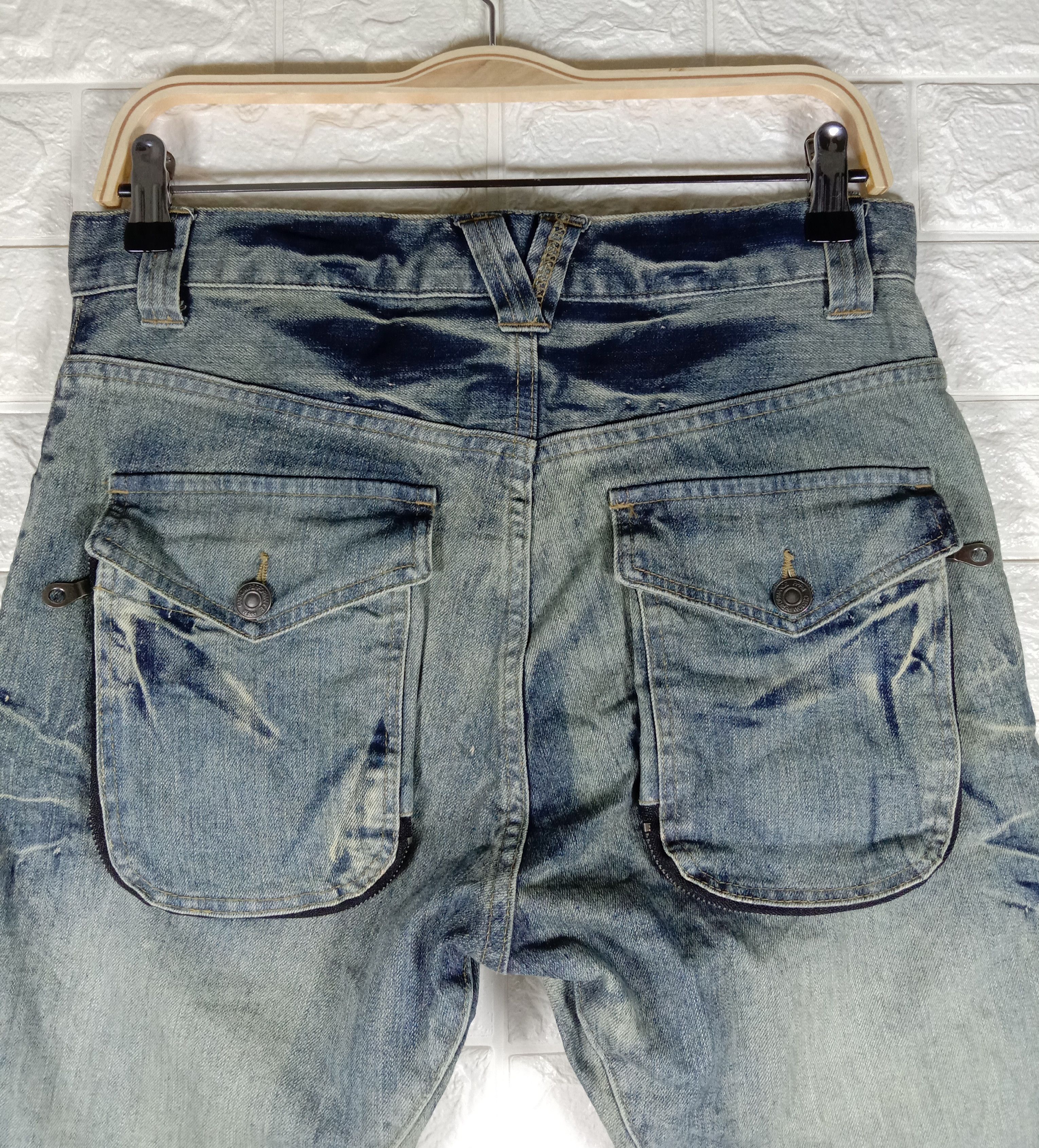 PPFM Vintage PPFM Multi Pocket Banana Curve Washed Jeans Size US 32 / EU 48 - 6 Thumbnail