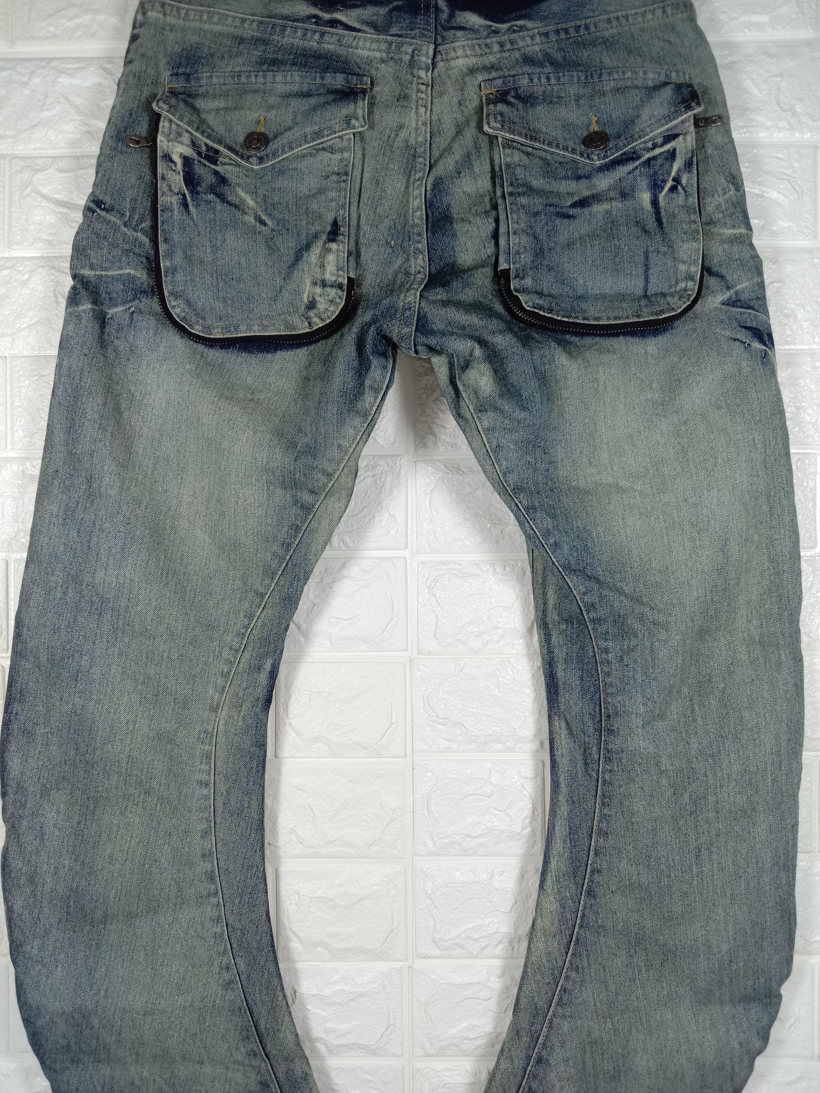 PPFM Vintage PPFM Multi Pocket Banana Curve Washed Jeans Size US 32 / EU 48 - 7 Thumbnail