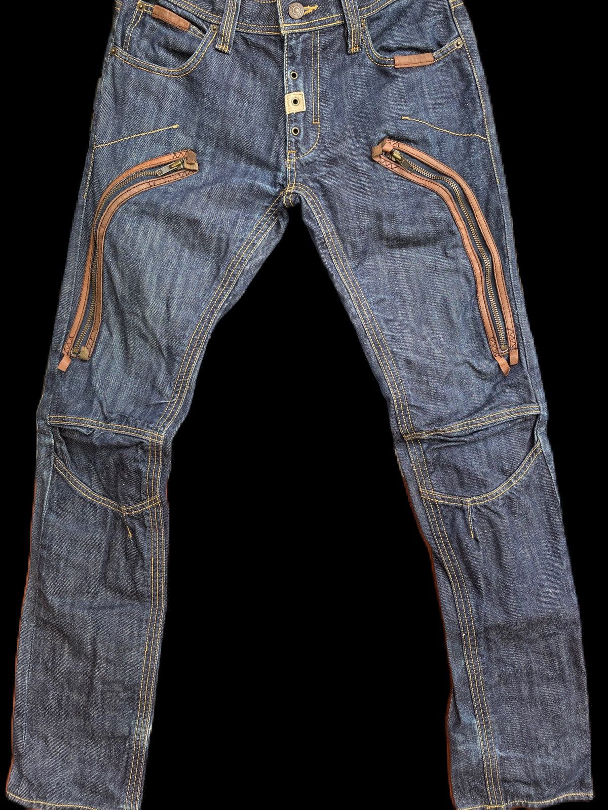 Very Rare PPFM Leather MultiPockets Jeans