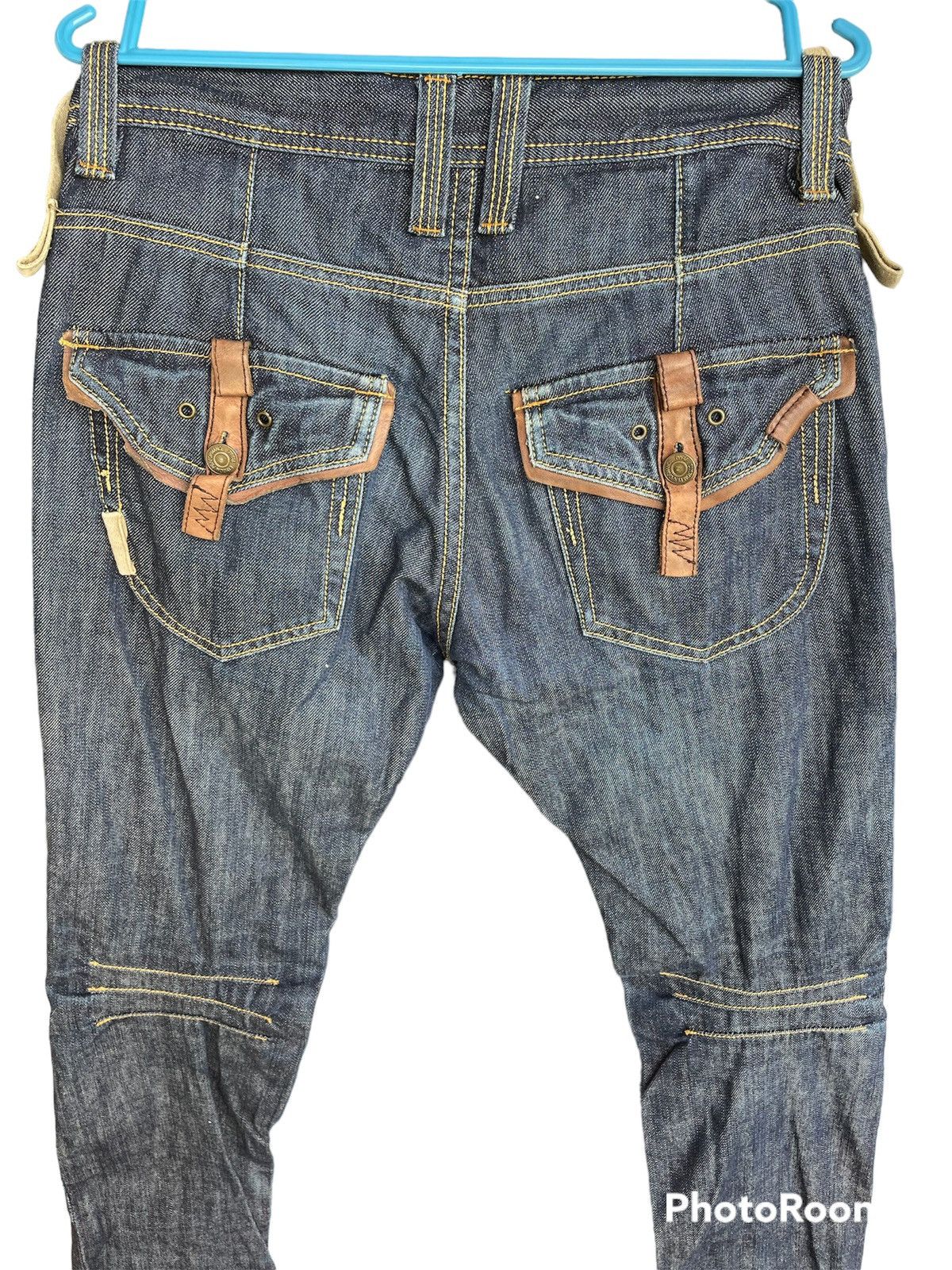PPFM Very Rare PPFM Leather MultiPockets Jeans Size US 31 - 5 Thumbnail