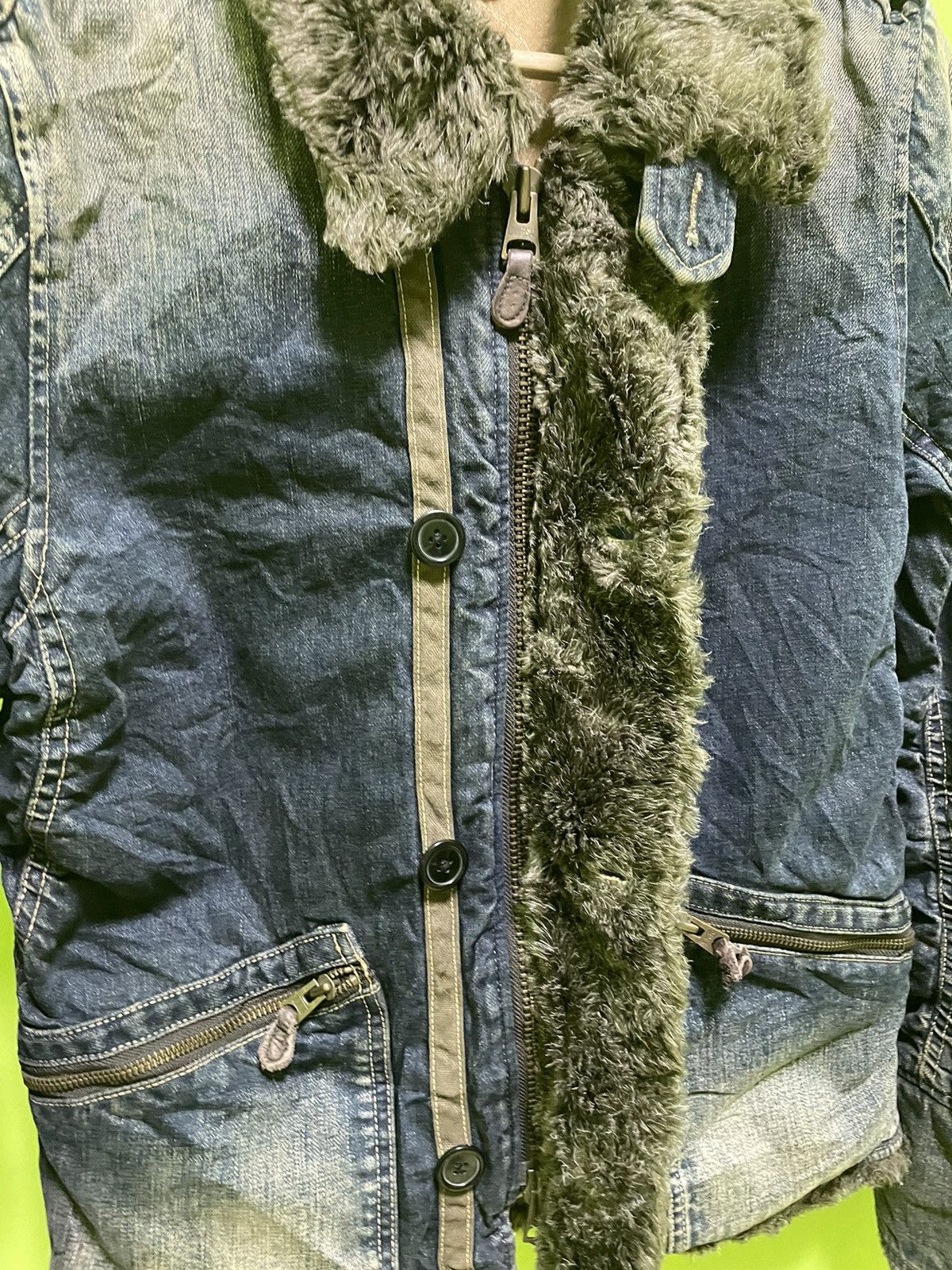 Johnbull Rare John Bull Sherpa Jeans Jackets Distressed Look Size US M / EU 48-50 / 2 - 2 Thumbnail