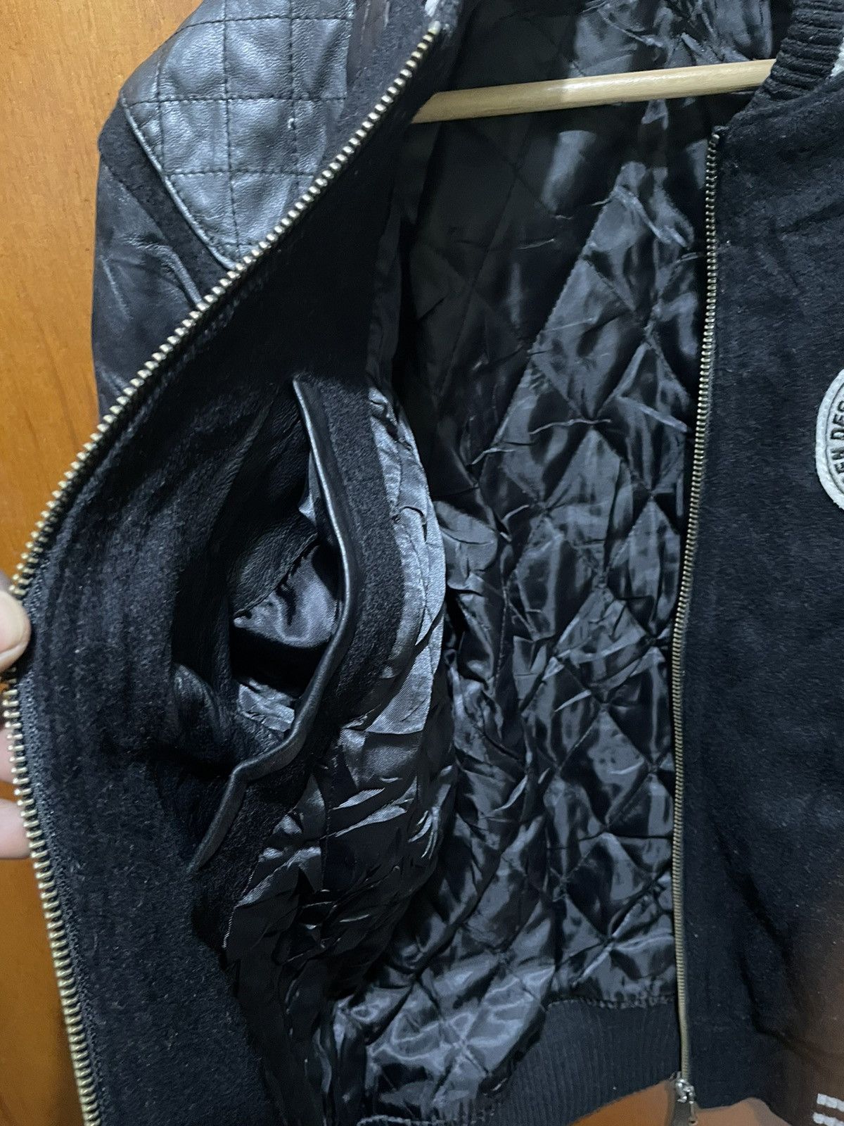 Japanese Brand × Vintage Vintage Junmen Varsity Jackets Leather Size US M / EU 48-50 / 2 - 10 Thumbnail