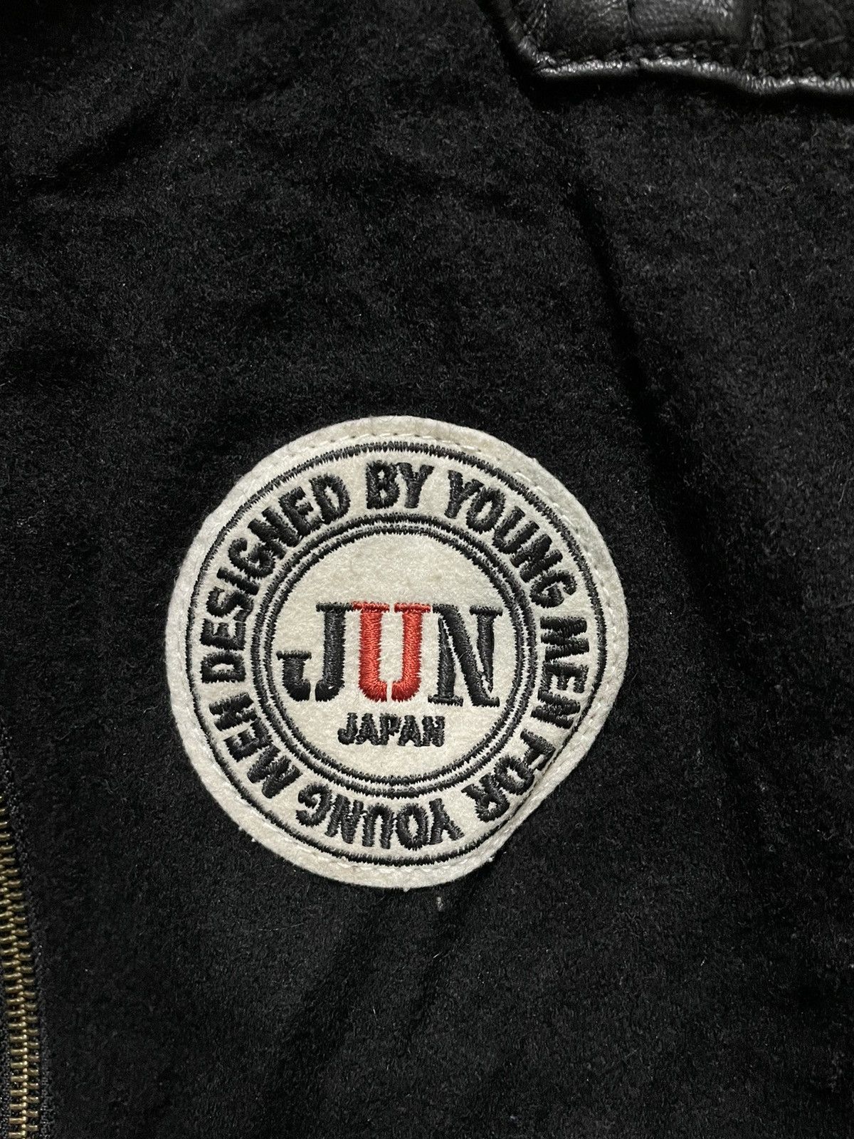 Japanese Brand × Vintage Vintage Junmen Varsity Jackets Leather Size US M / EU 48-50 / 2 - 6 Thumbnail