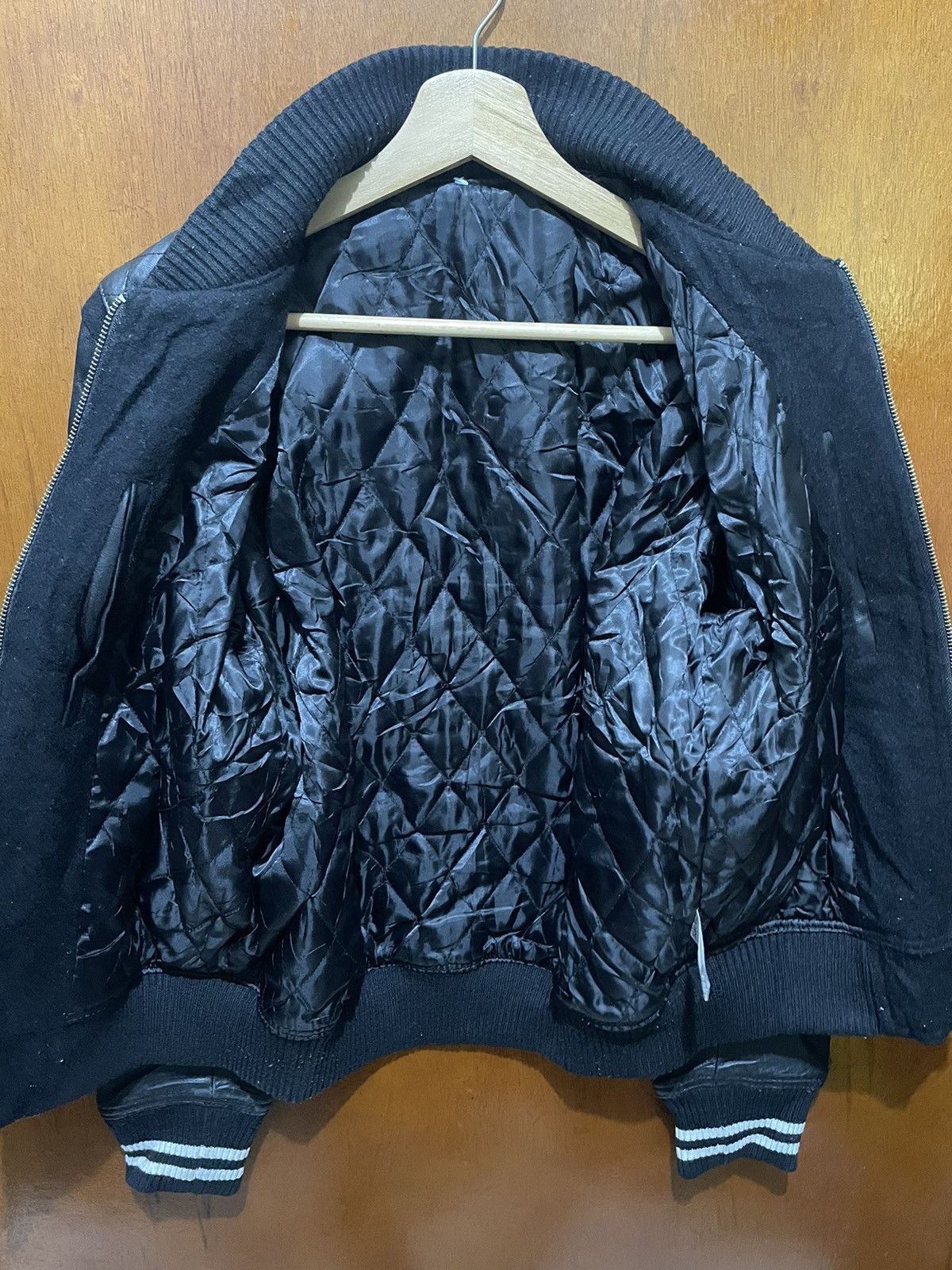 Japanese Brand × Vintage Vintage Junmen Varsity Jackets Leather Size US M / EU 48-50 / 2 - 4 Thumbnail