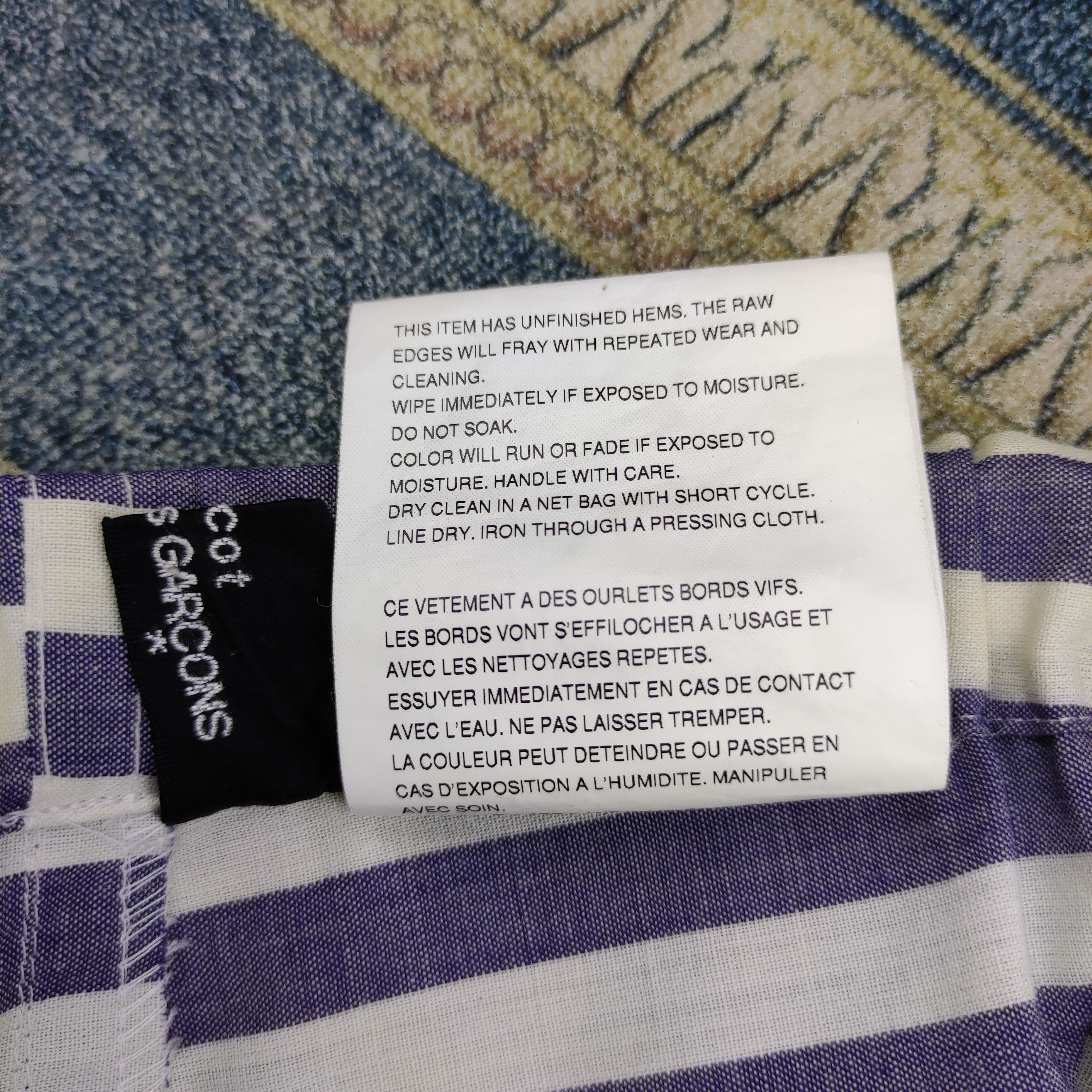 Comme des Garcons a80 CDG Striped Streetcut Pant Size US 26 / EU 42 - 17 Thumbnail