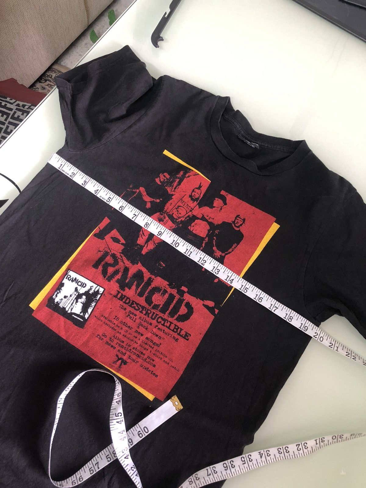 Band Tees Vintage Rancid Indestructible Heavy Metal Mirror Print Tees Size US M / EU 48-50 / 2 - 16 Thumbnail