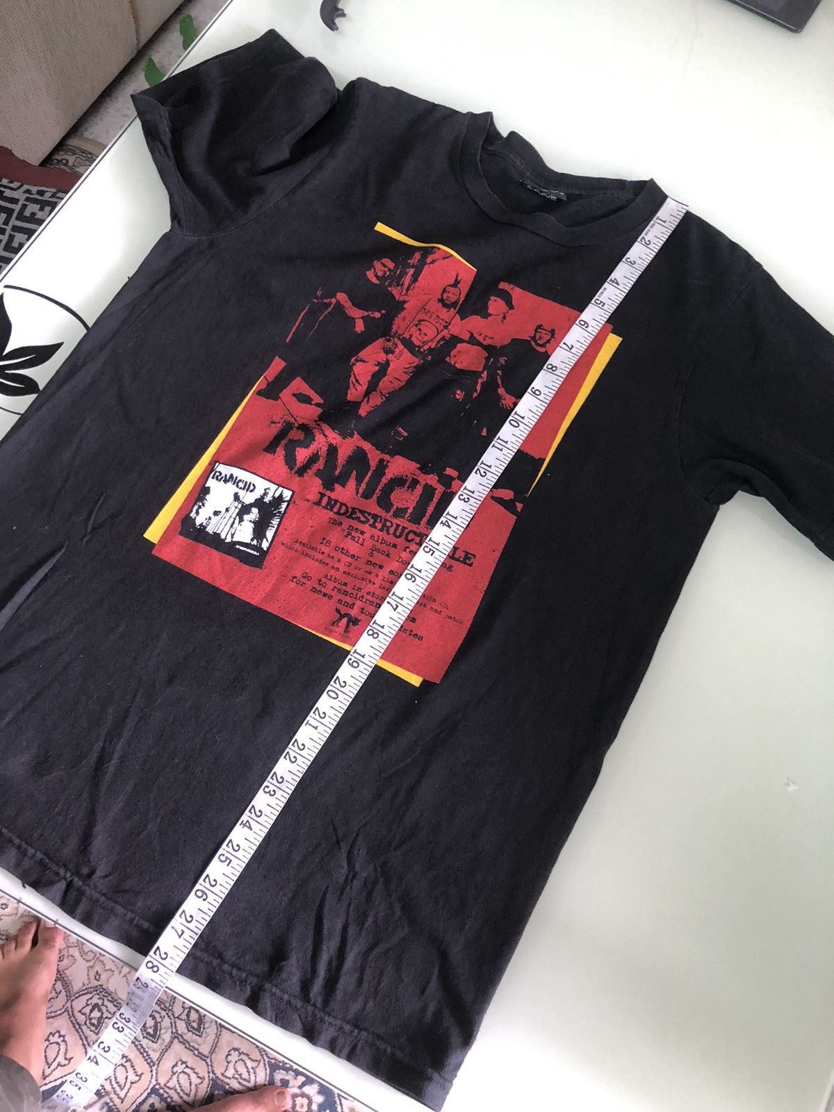 Band Tees Vintage Rancid Indestructible Heavy Metal Mirror Print Tees Size US M / EU 48-50 / 2 - 17 Thumbnail
