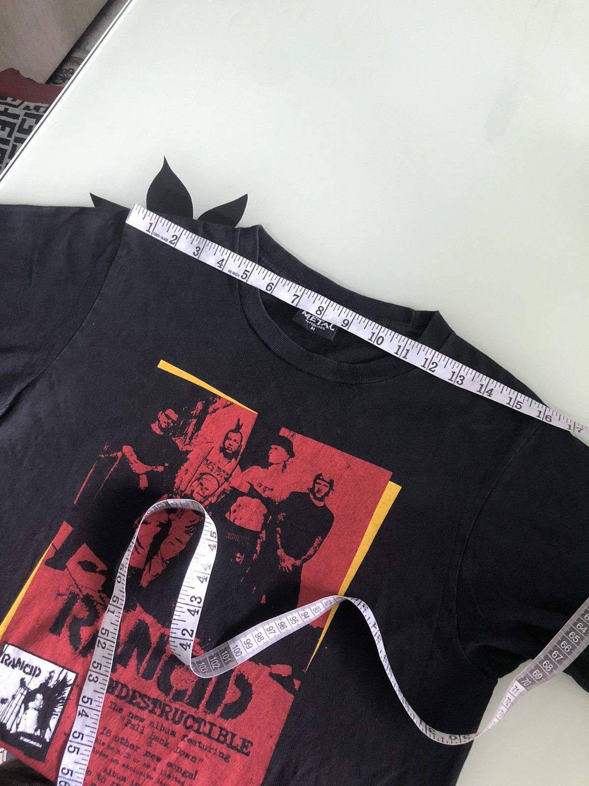 Band Tees Vintage Rancid Indestructible Heavy Metal Mirror Print Tees Size US M / EU 48-50 / 2 - 18 Thumbnail