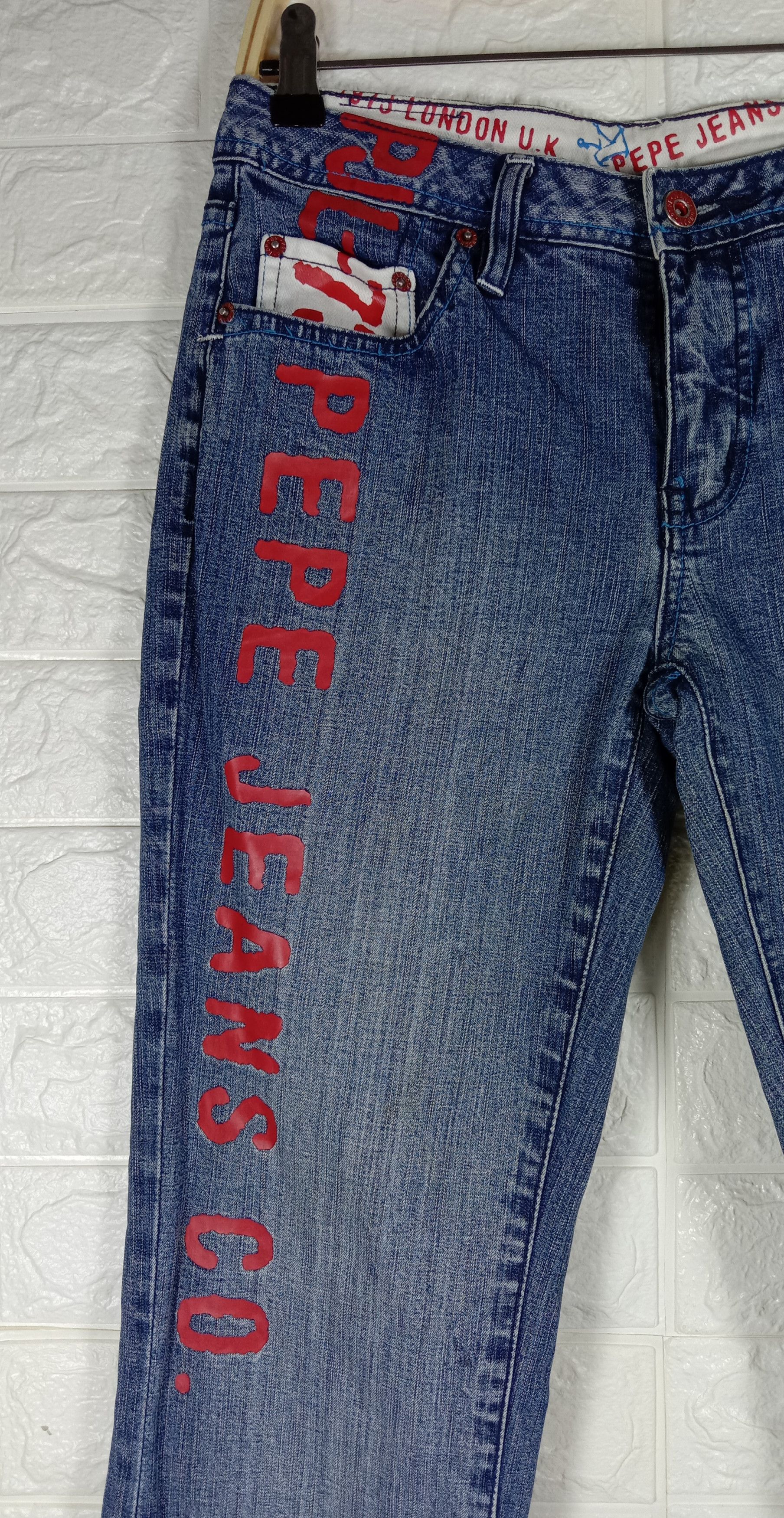 Pepe Jeans Vintage Pepe Jeans Hybrid Bell Bottom Flare Jeans Size 28" / US 6 / IT 42 - 9 Thumbnail