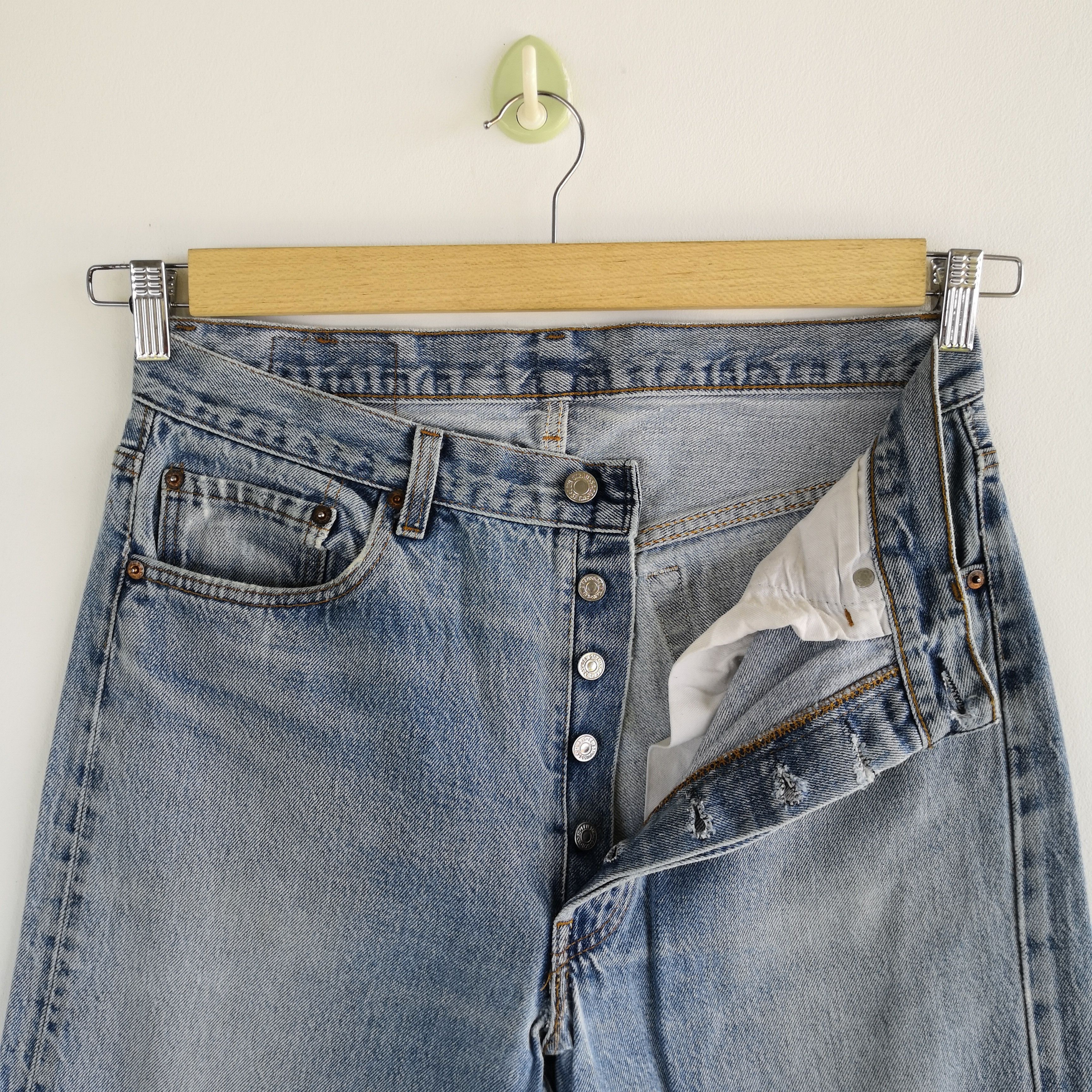 Levi's Vintage Levis 501 Sunfaded Jeans Levi's 501 Painter Denim Size US 32 / EU 48 - 8 Thumbnail
