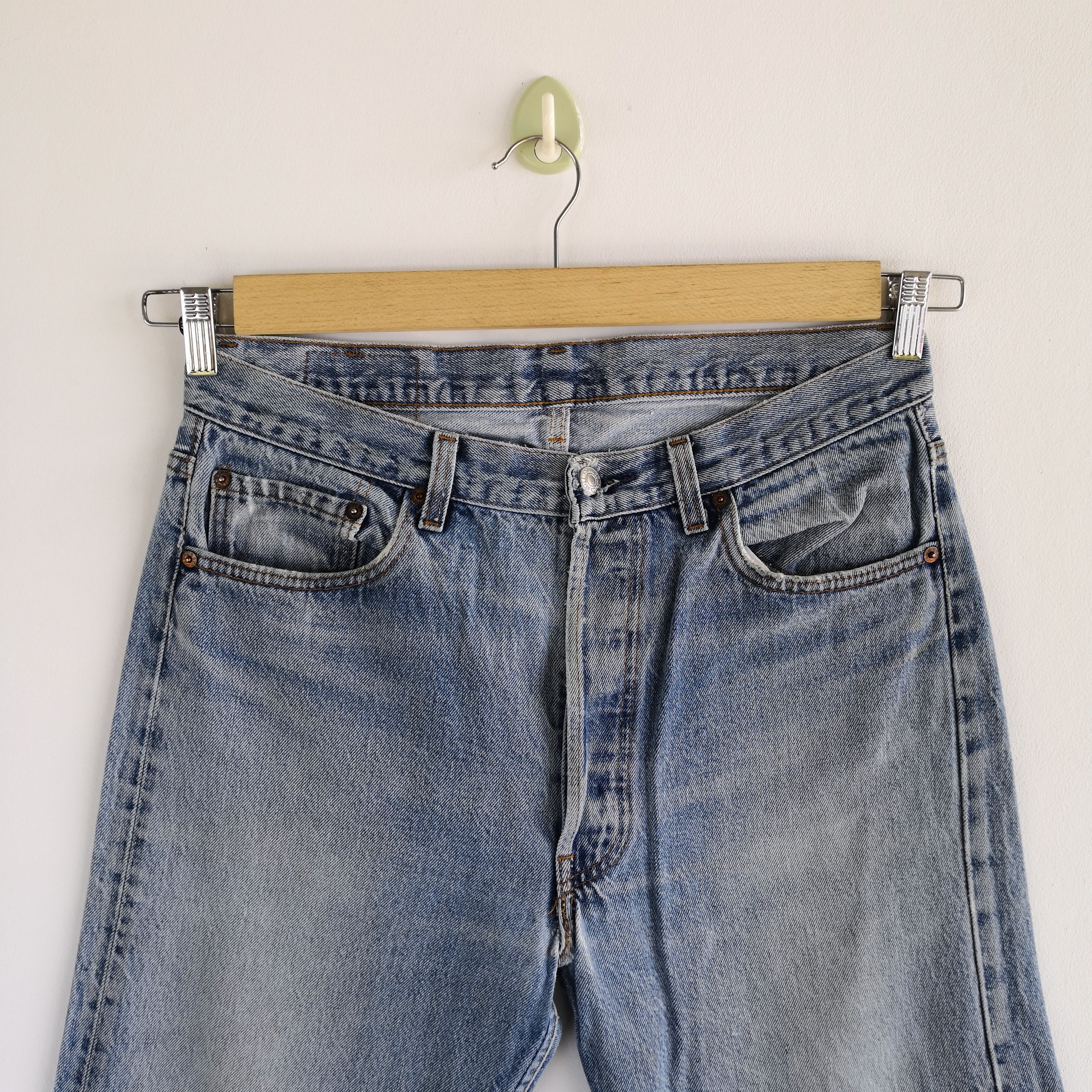 Levi's Vintage Levis 501 Sunfaded Jeans Levi's 501 Painter Denim Size US 32 / EU 48 - 4 Thumbnail