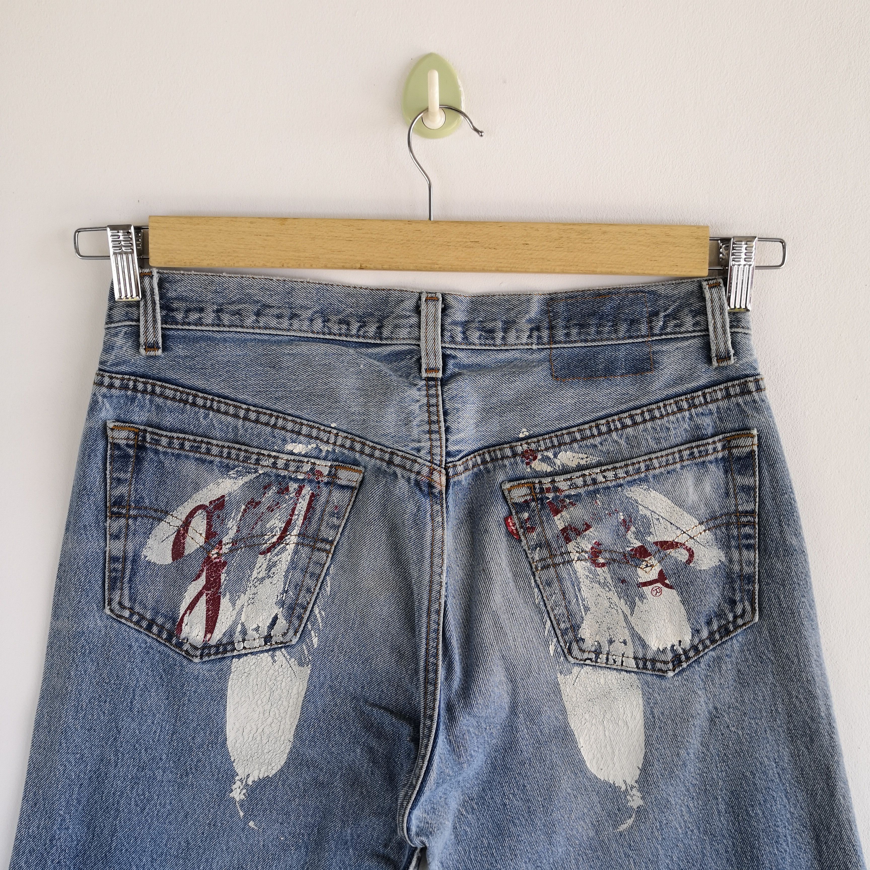 Levi's Vintage Levis 501 Sunfaded Jeans Levi's 501 Painter Denim Size US 32 / EU 48 - 3 Thumbnail