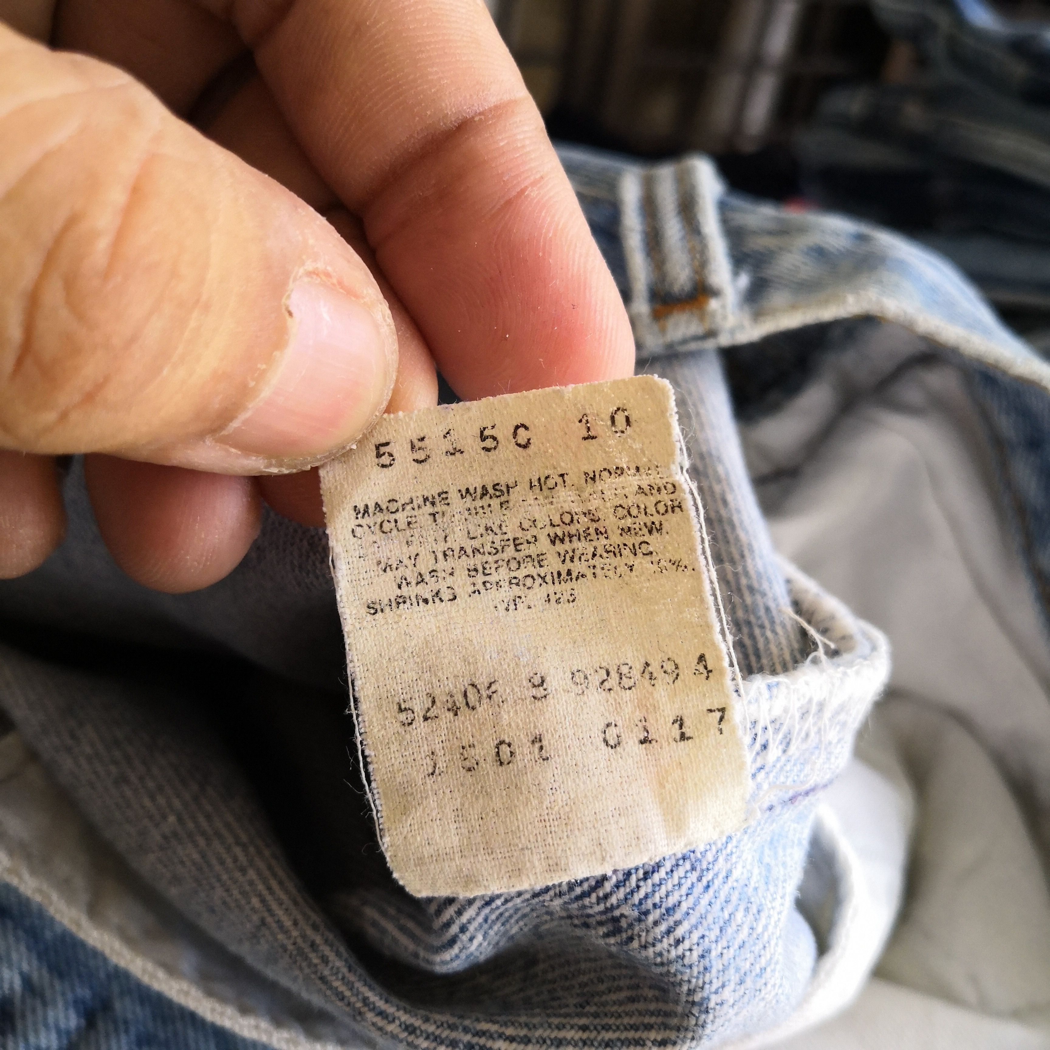 Levi's Vintage Levis 501 Sunfaded Jeans Levi's 501 Painter Denim Size US 32 / EU 48 - 12 Thumbnail