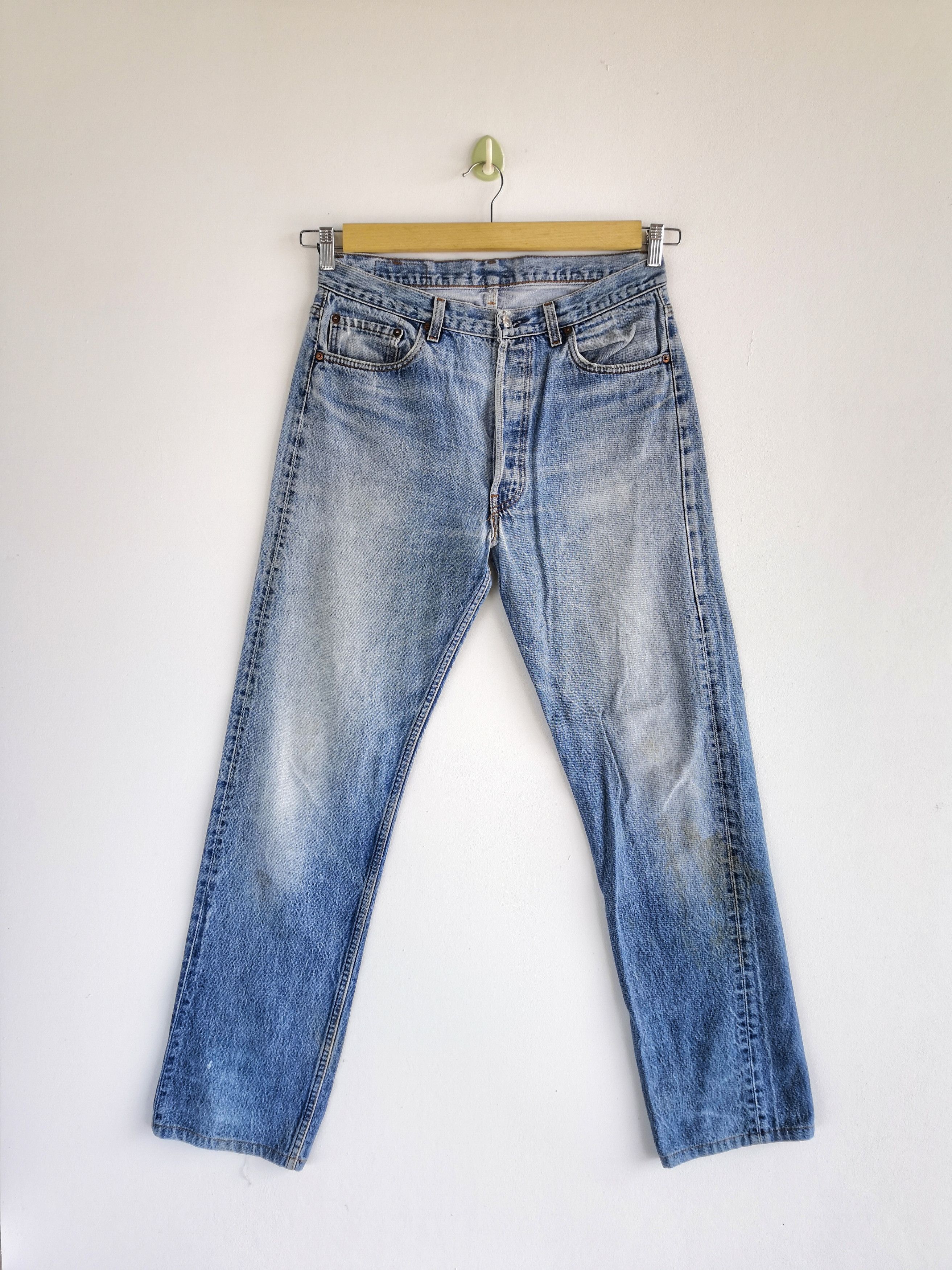 Levi's Vintage Levis 501 Sunfaded Jeans Levi's 501 Painter Denim Size US 32 / EU 48 - 2 Thumbnail