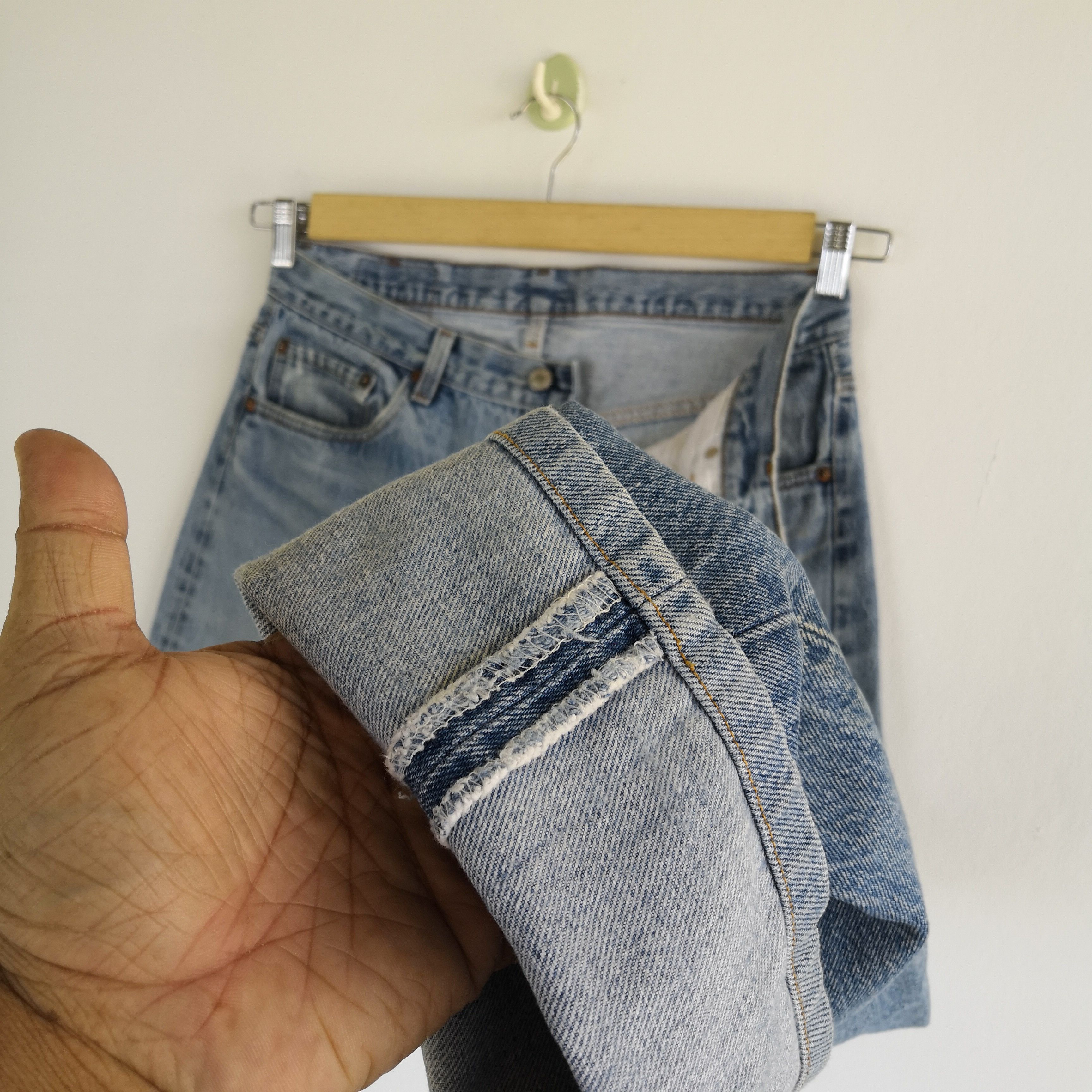 Levi's Vintage Levis 501 Sunfaded Jeans Levi's 501 Painter Denim Size US 32 / EU 48 - 10 Thumbnail