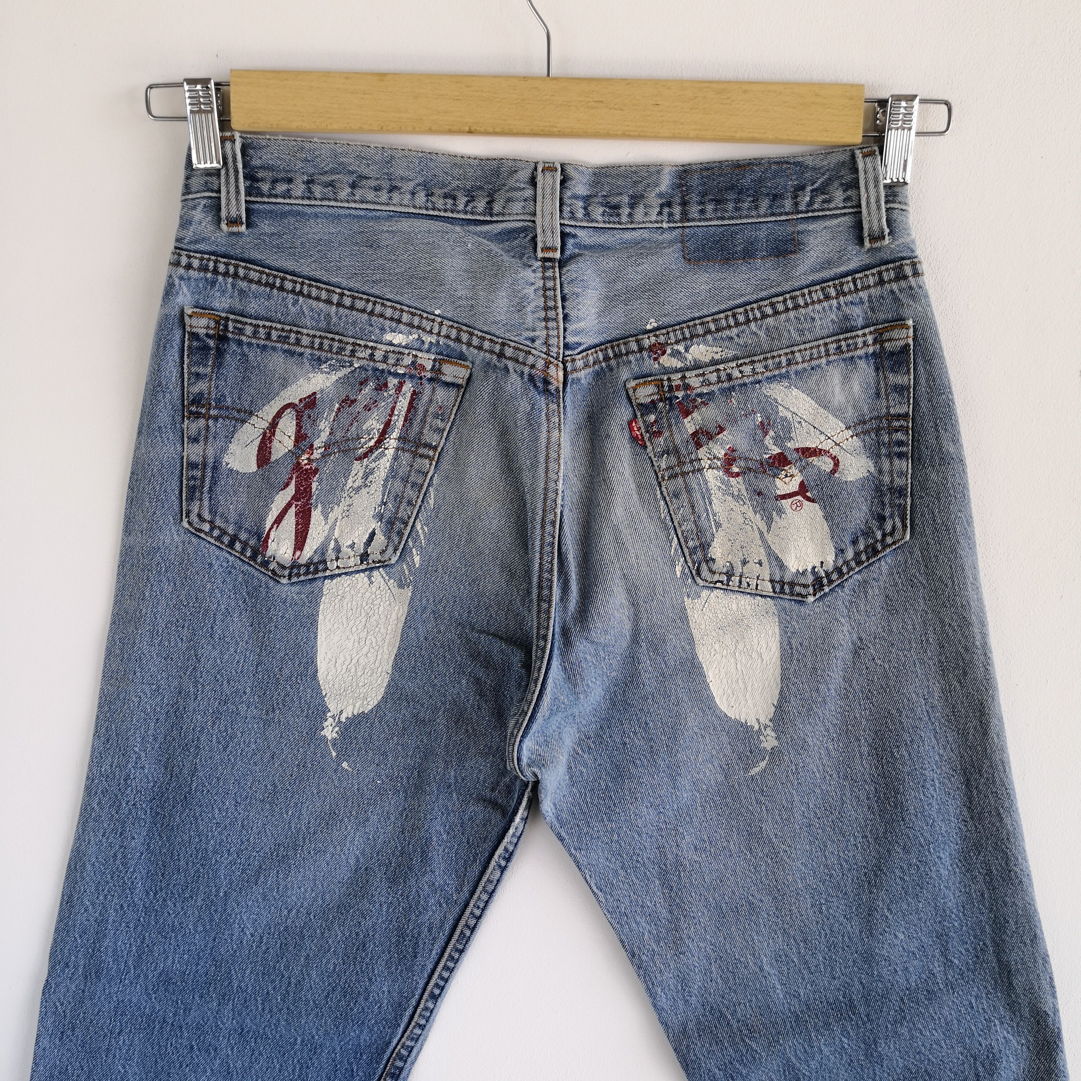 Levi's Vintage Levis 501 Sunfaded Jeans Levi's 501 Painter Denim Size US 32 / EU 48 - 5 Thumbnail