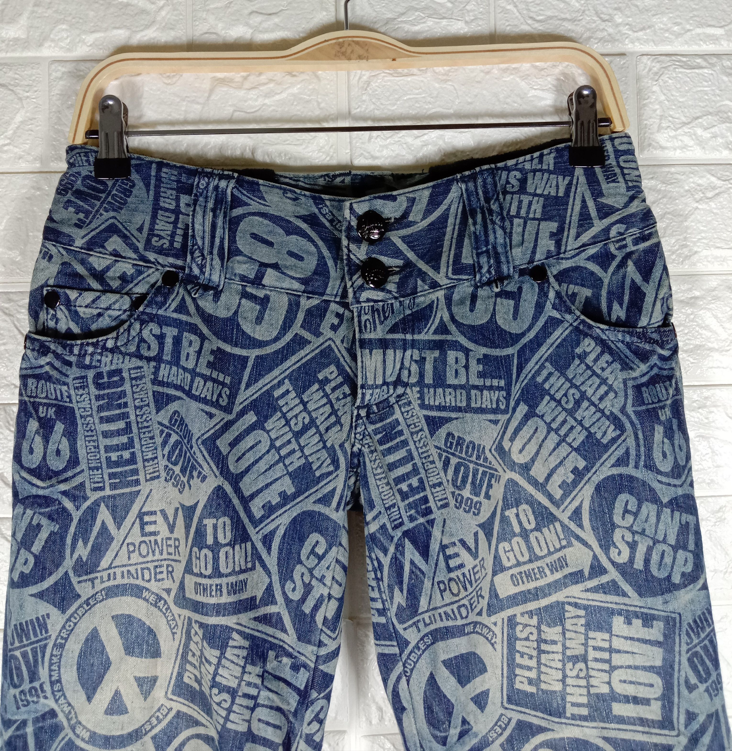 Japanese Brand Vintage Japanese Hysteric Glamour Style Joggers Jeans Size 28" / US 6 / IT 42 - 2 Thumbnail